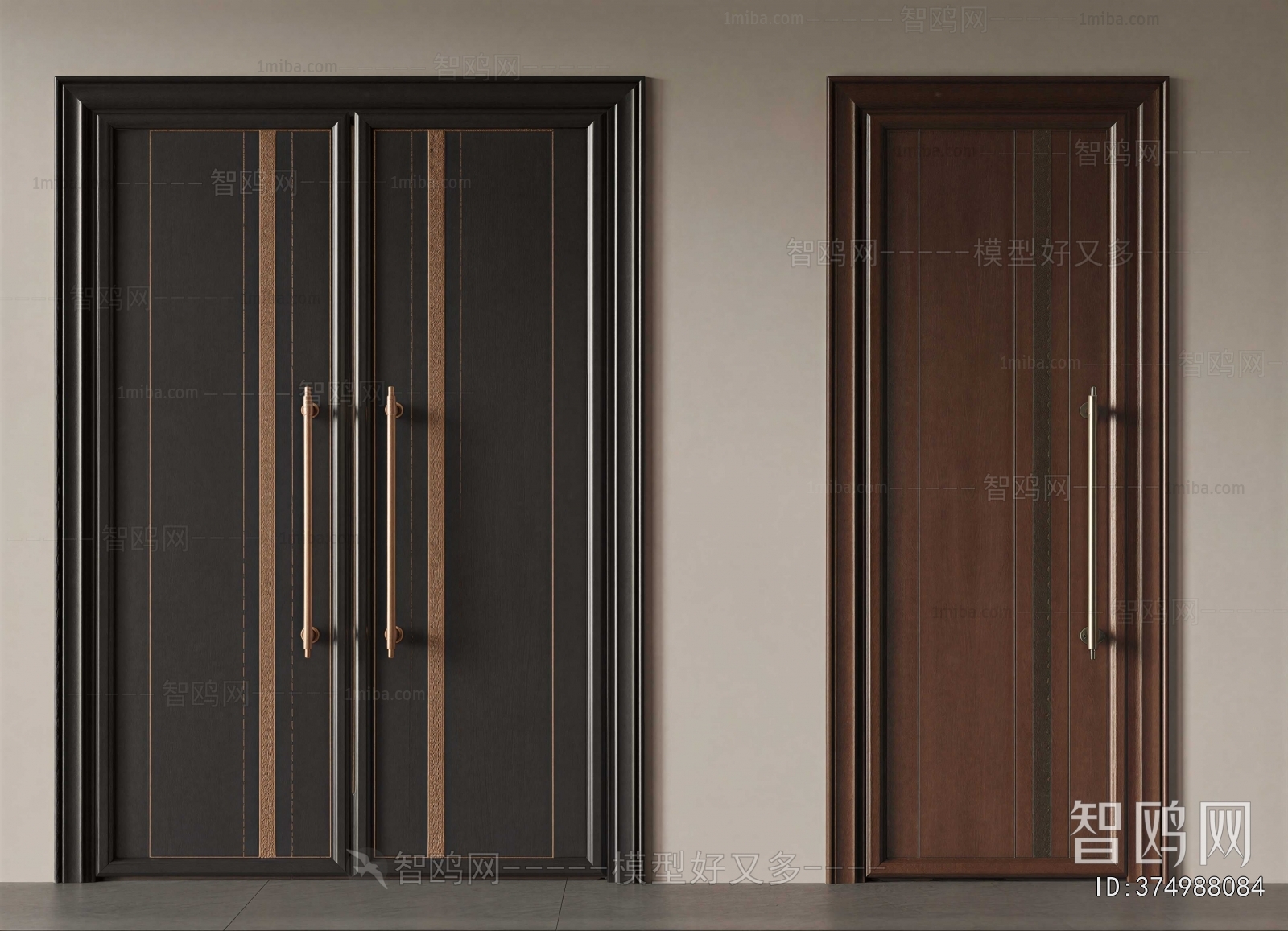 New Chinese Style Double Door