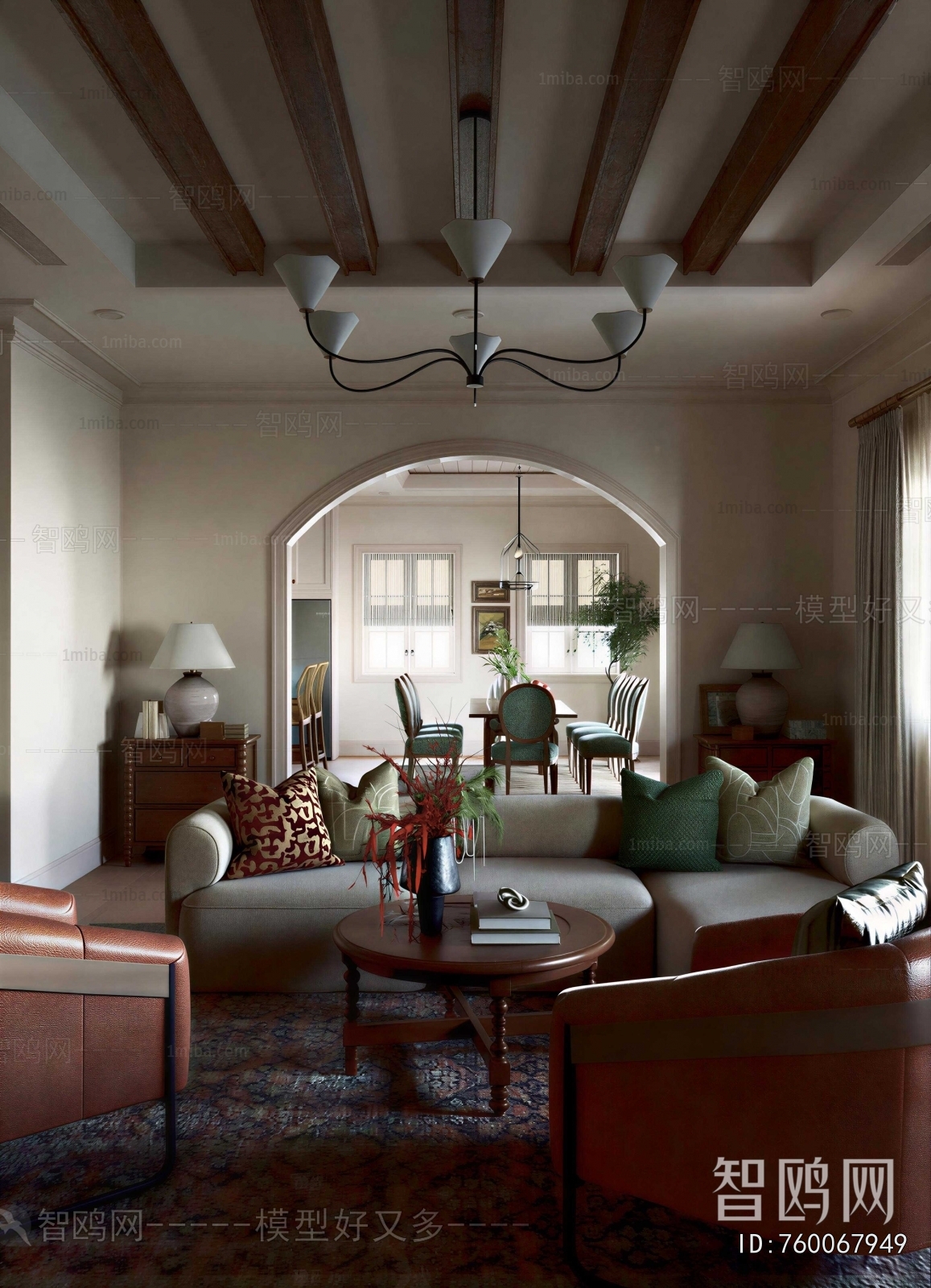 American Style A Living Room