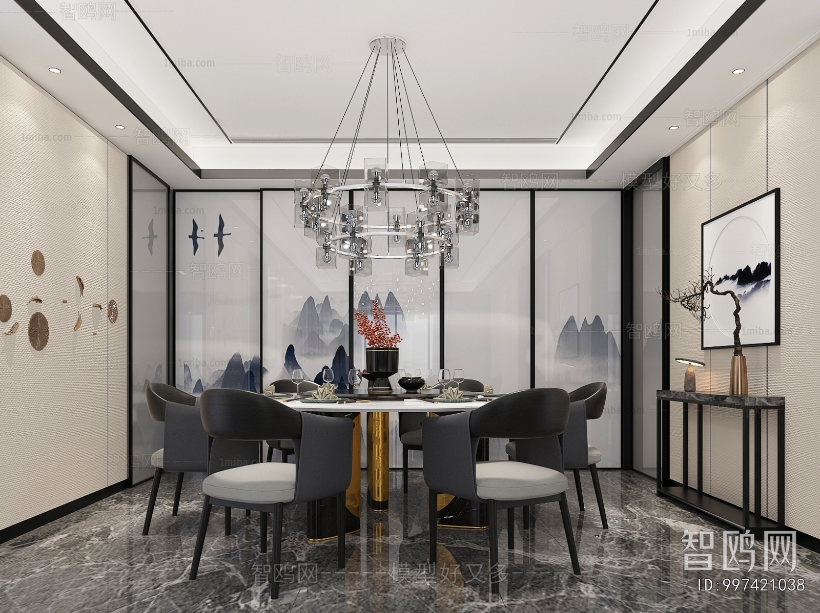 New Chinese Style Dining Room