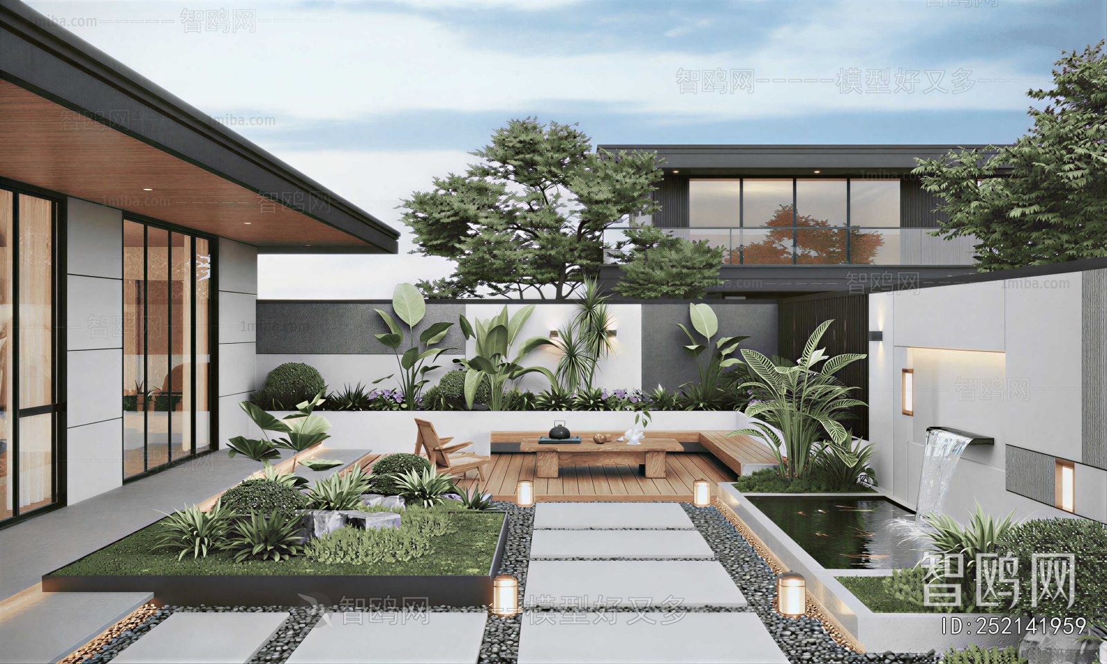 Modern Courtyard/landscape