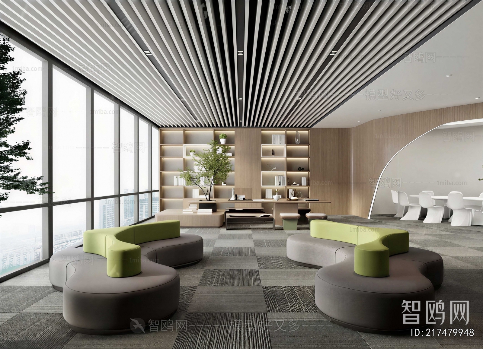 Modern Office Living Room