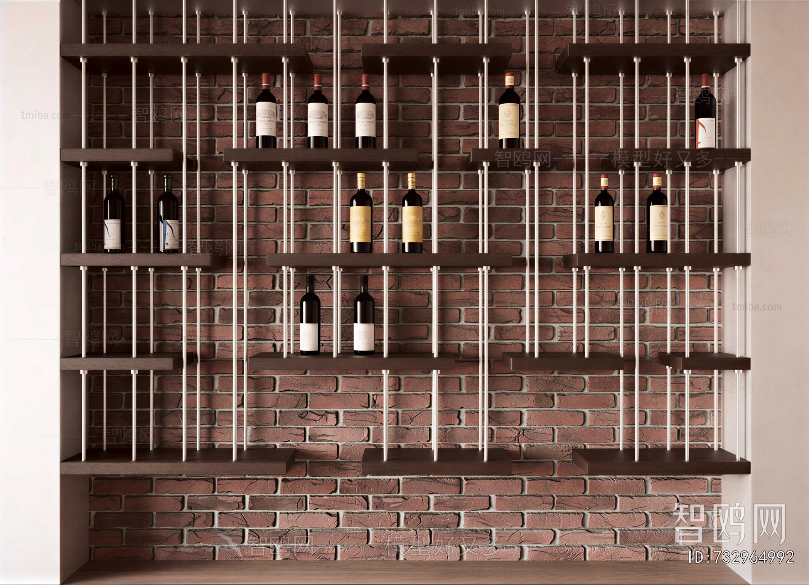 Industrial Style Wine Rack