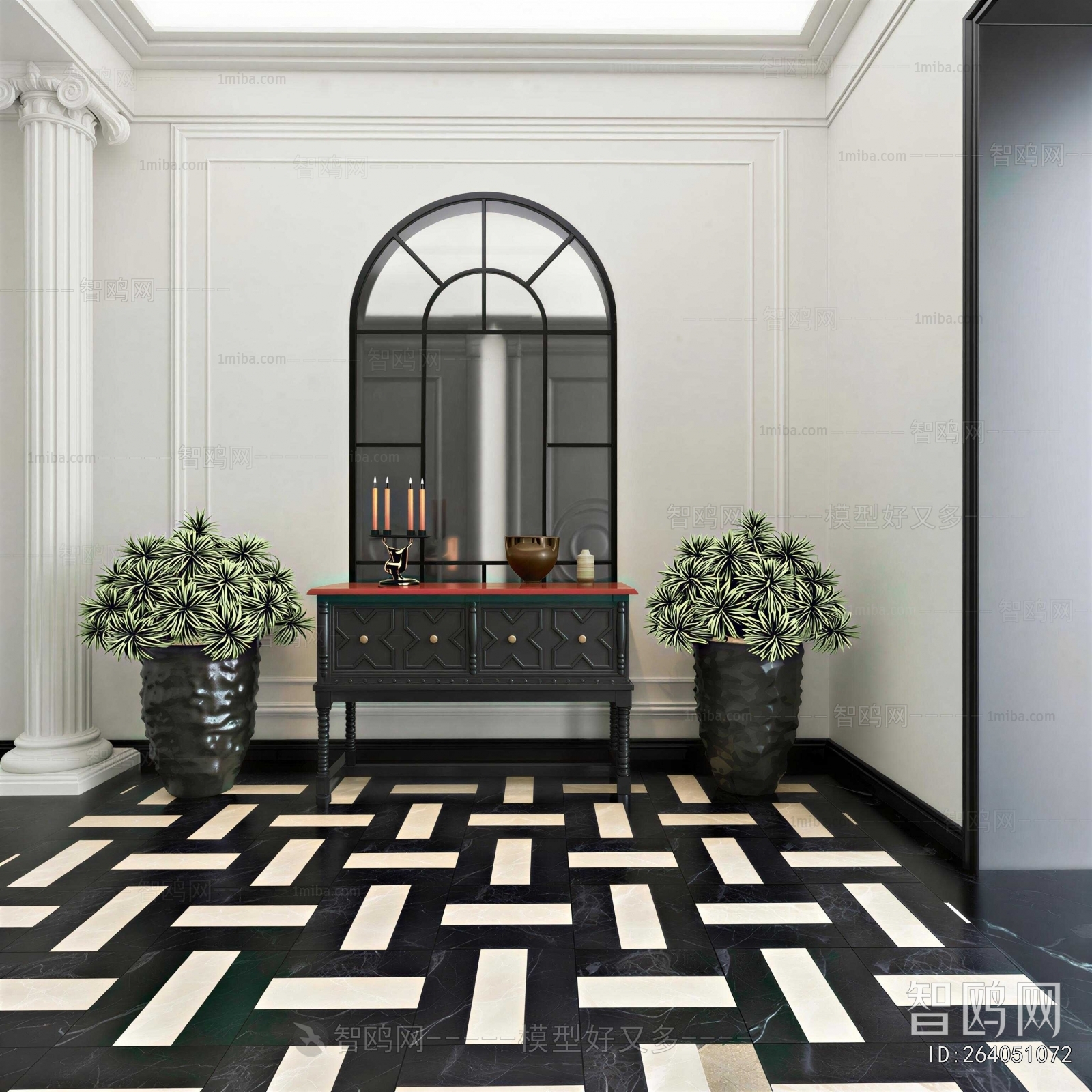 New Classical Style Hallway