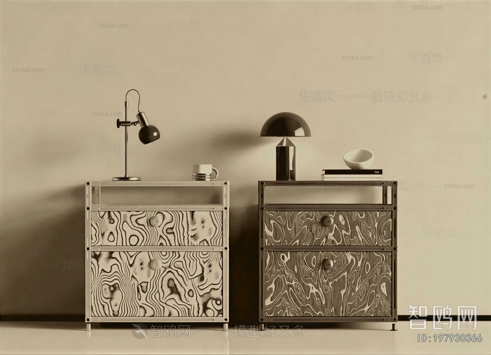 Modern Bedside Cupboard