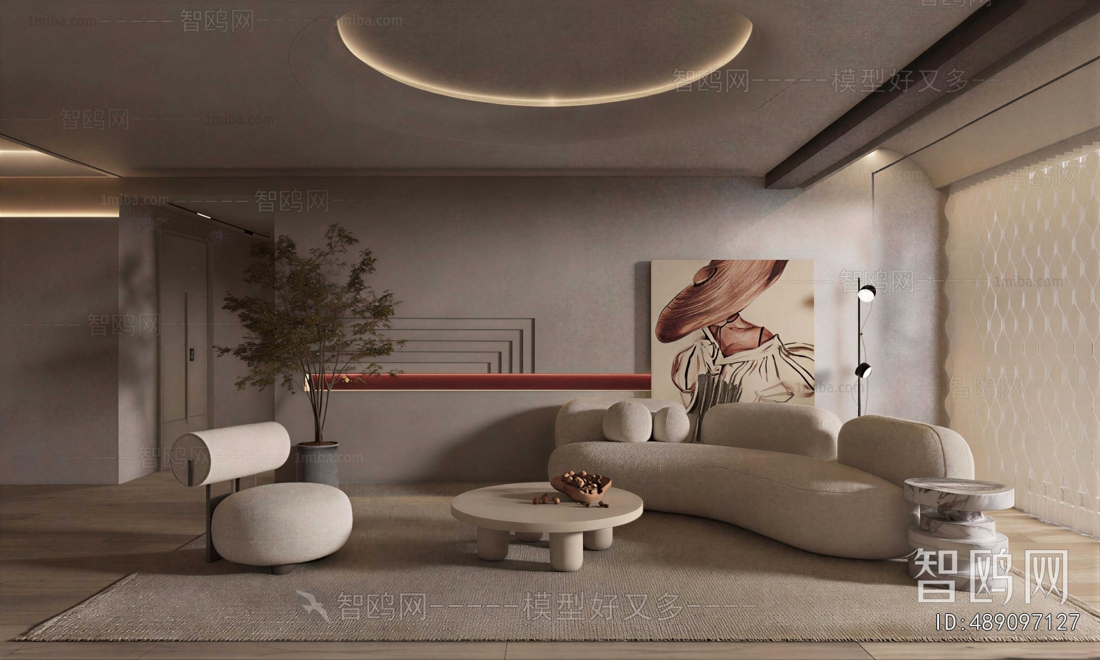 Wabi-sabi Style A Living Room