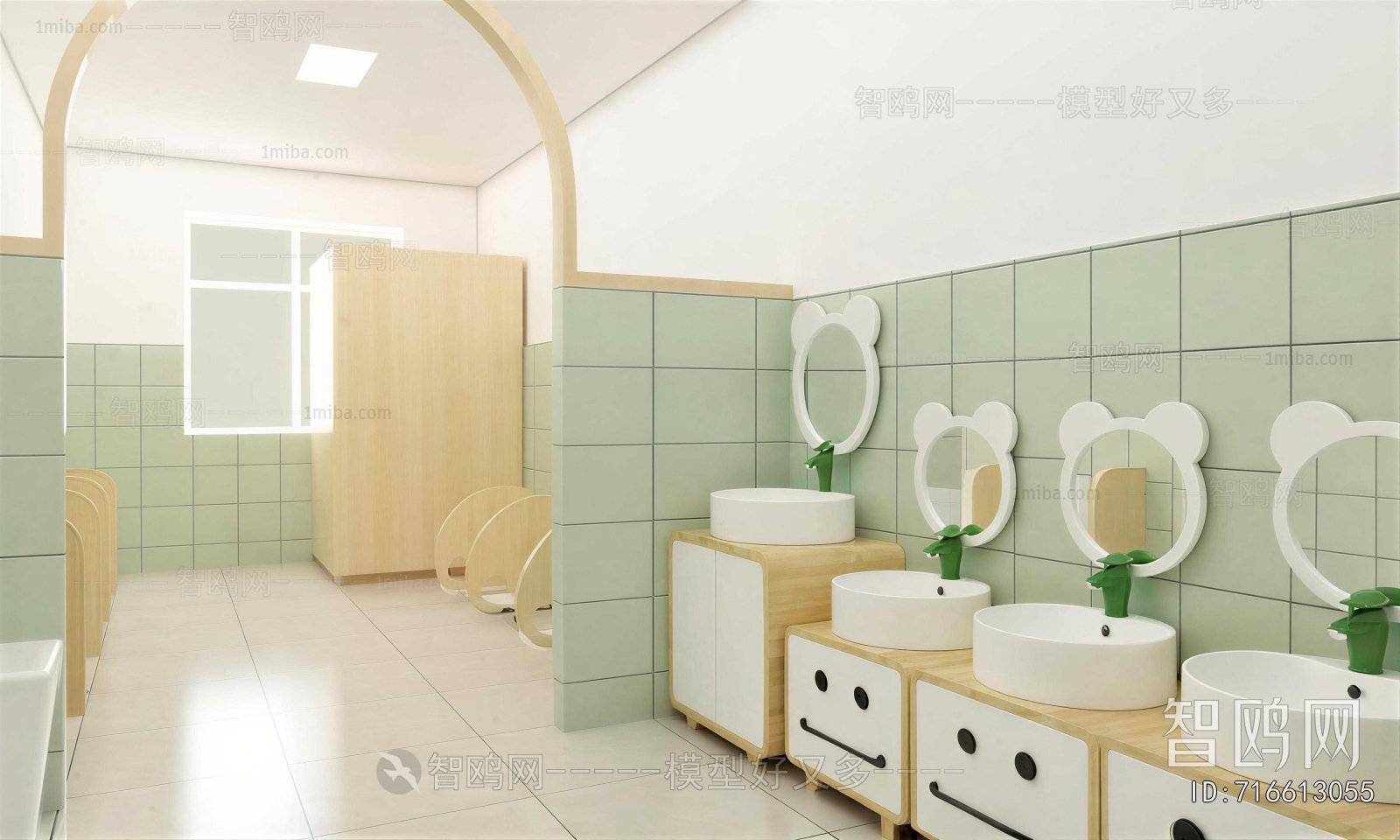 Nordic Style Children's Restroom