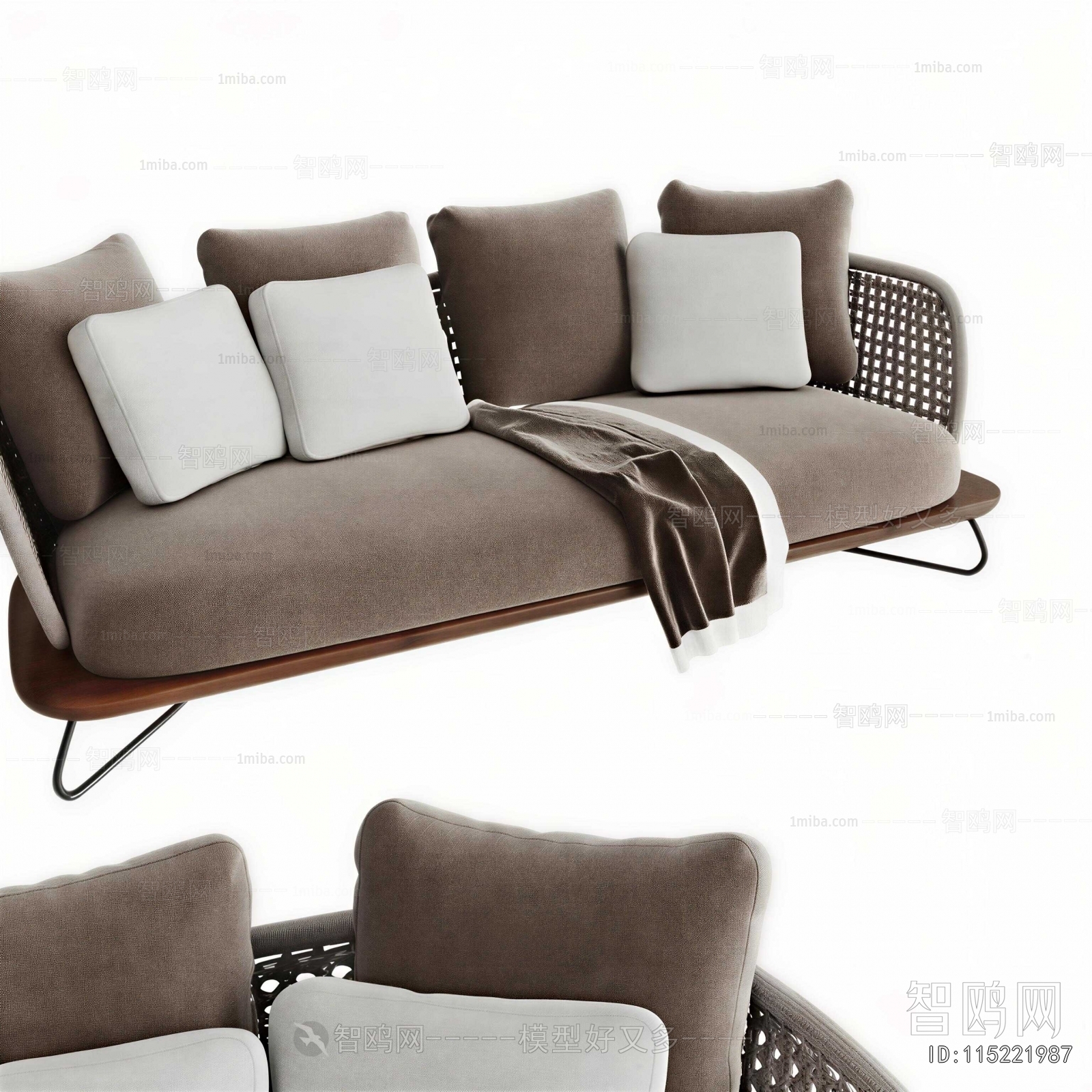 Modern Multi Person Sofa
