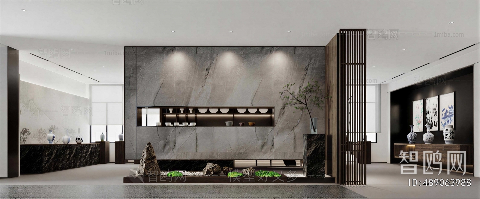 New Chinese Style Plant Landscaping