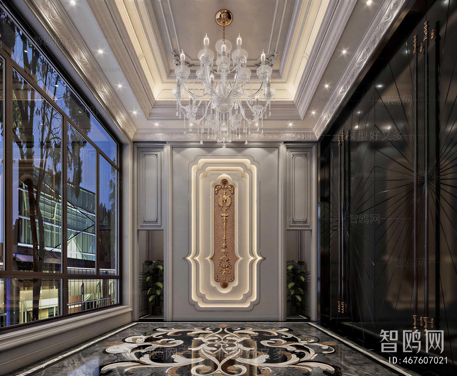 New Classical Style Hallway