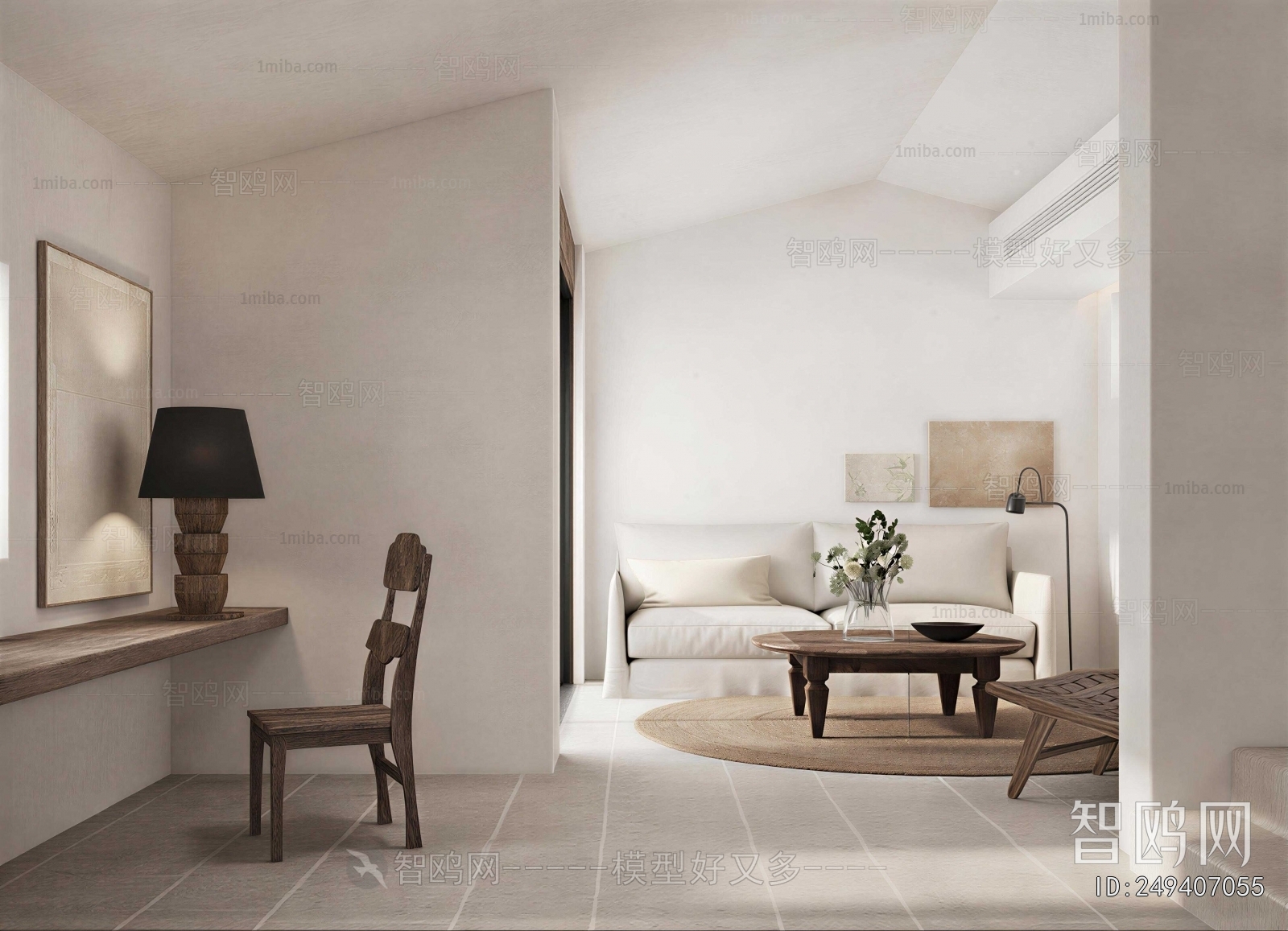 Wabi-sabi Style A Living Room