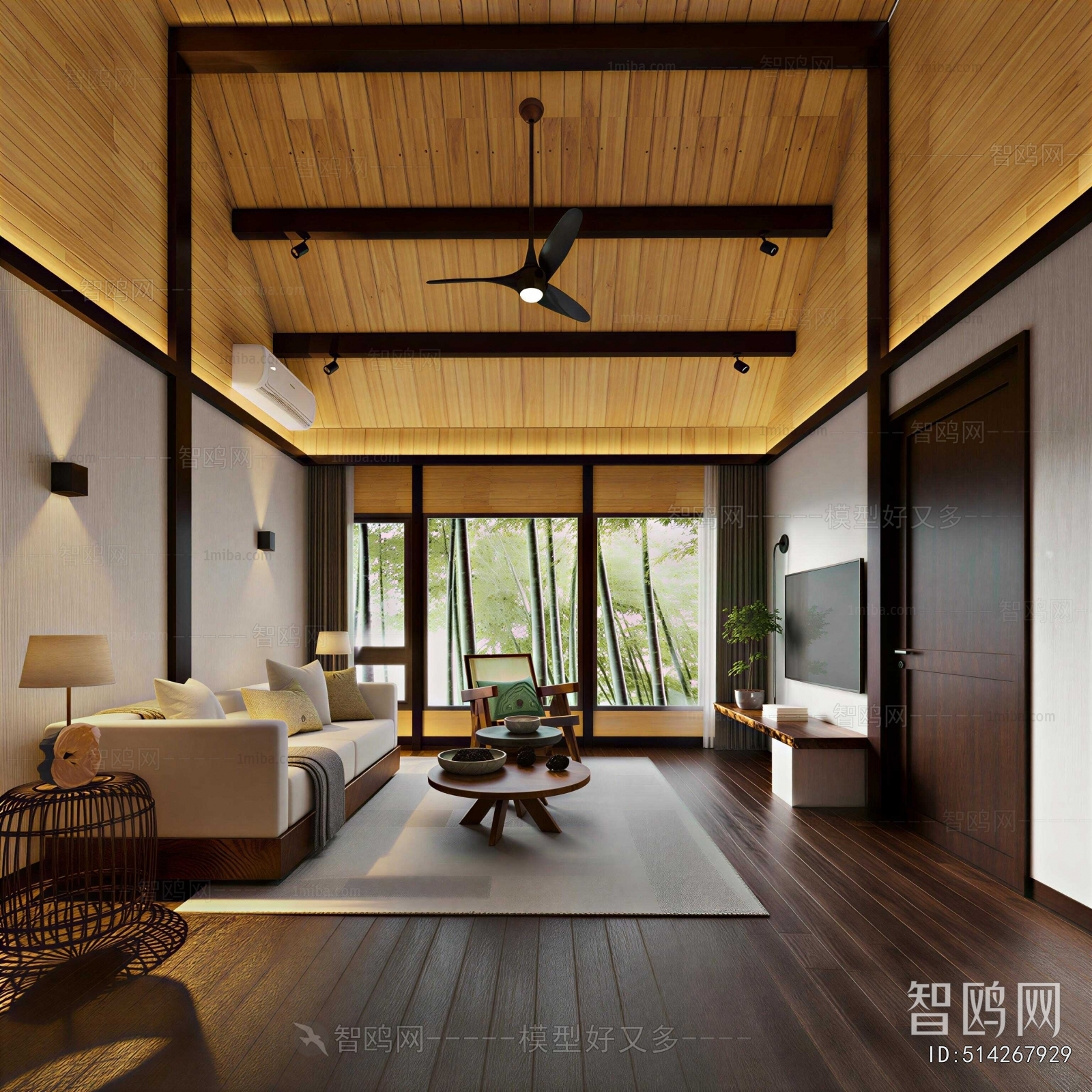 Wabi-sabi Style A Living Room