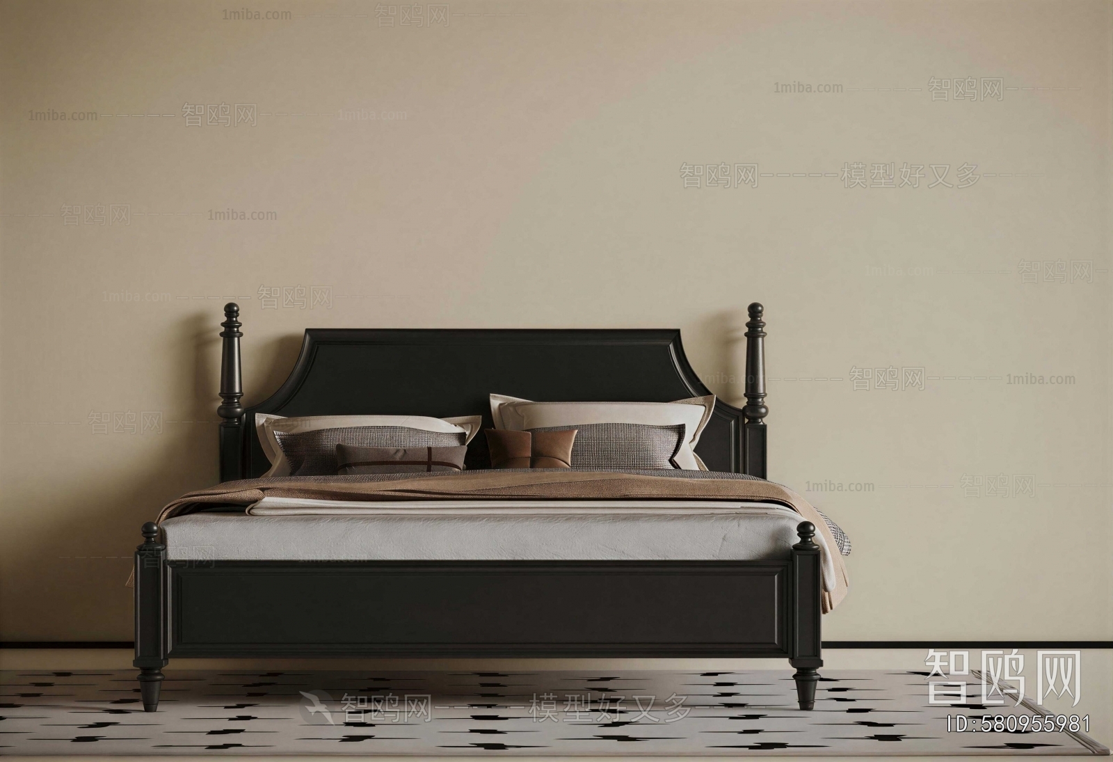 French Style Double Bed