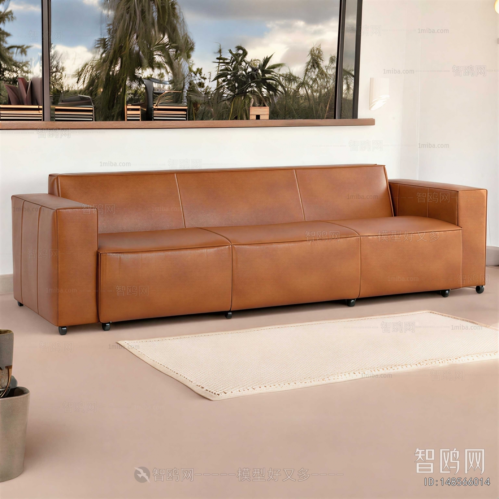 Modern Three-seat Sofa