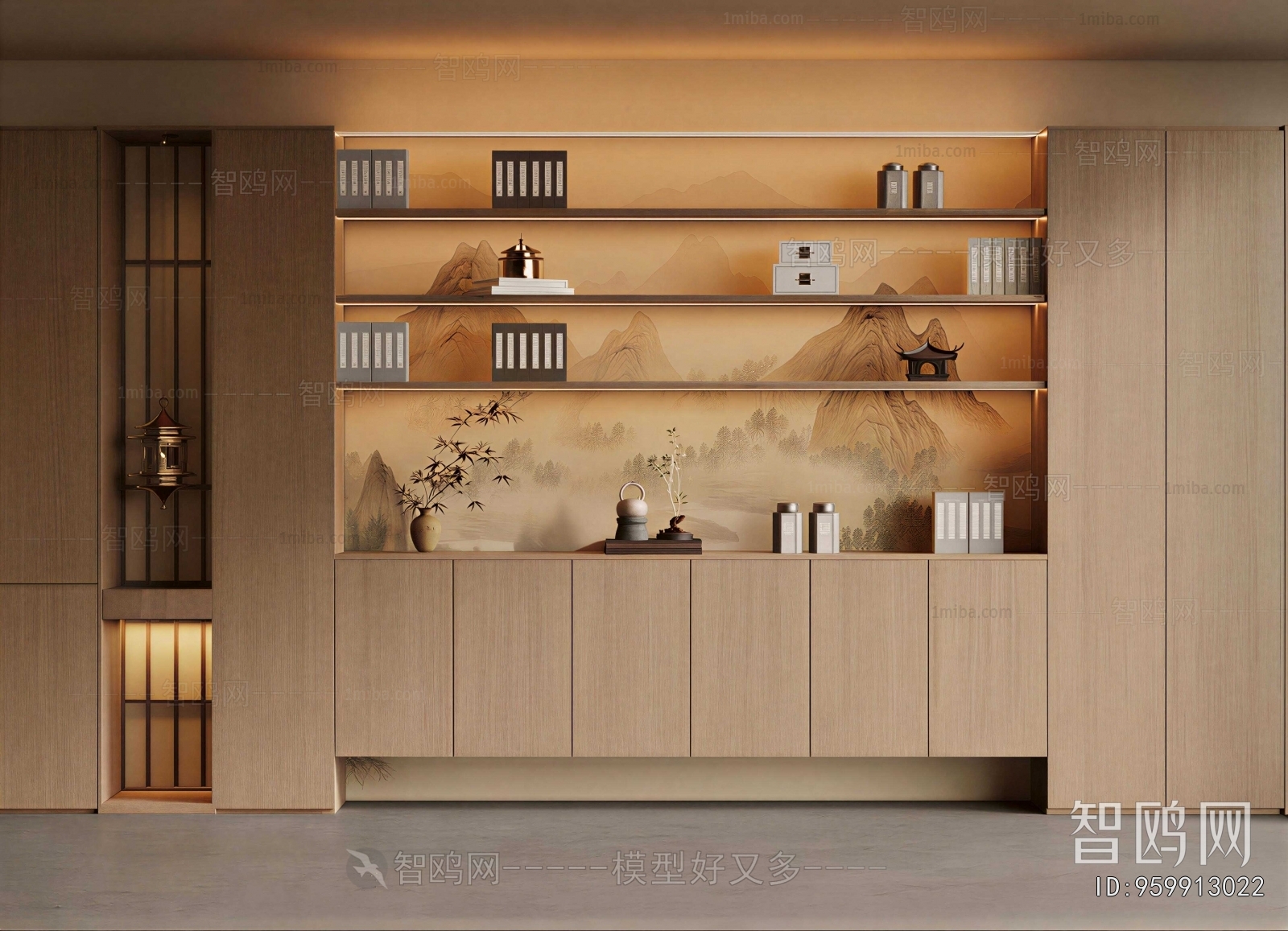 New Chinese Style Bookcase