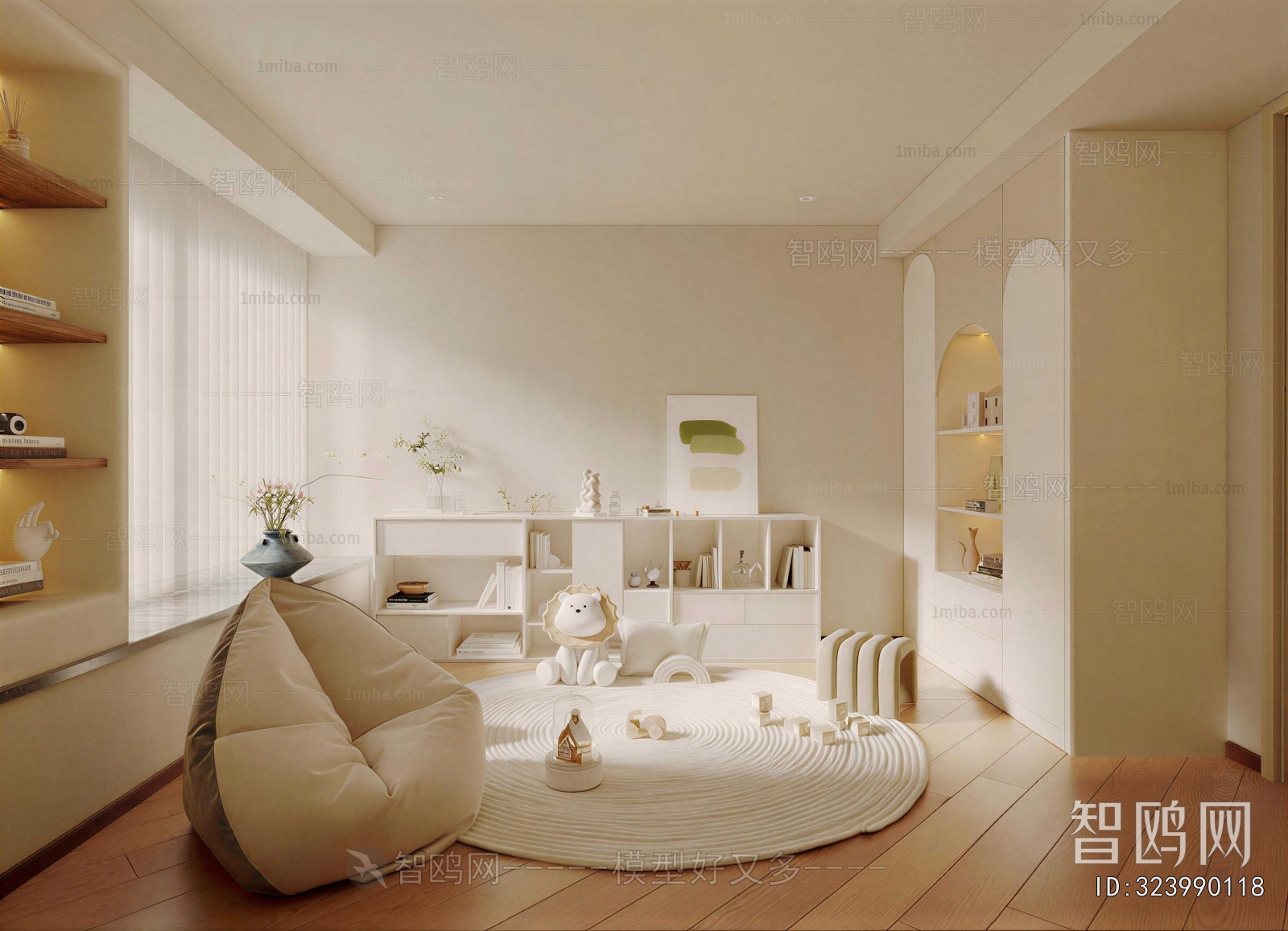 Modern Children's Room Activity Room