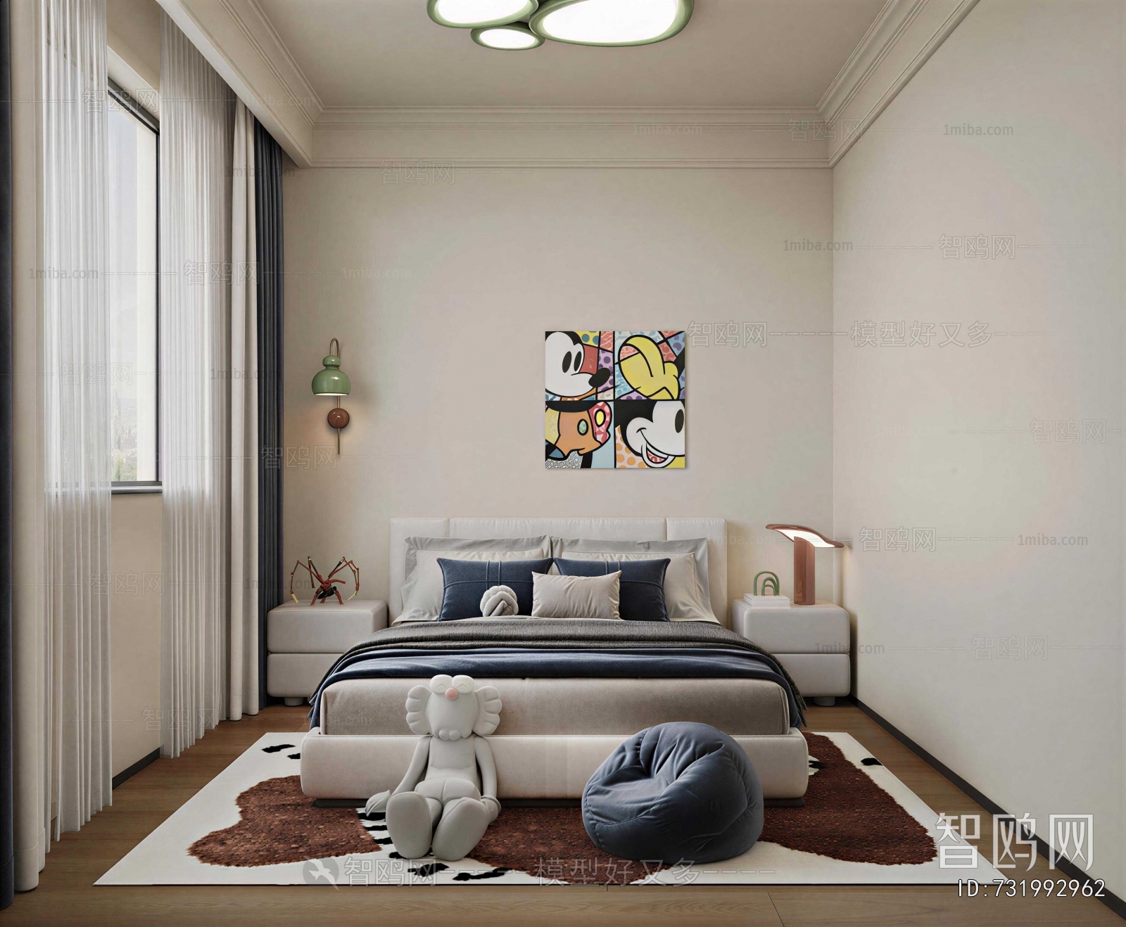 Modern Boy's Room And Son's Room