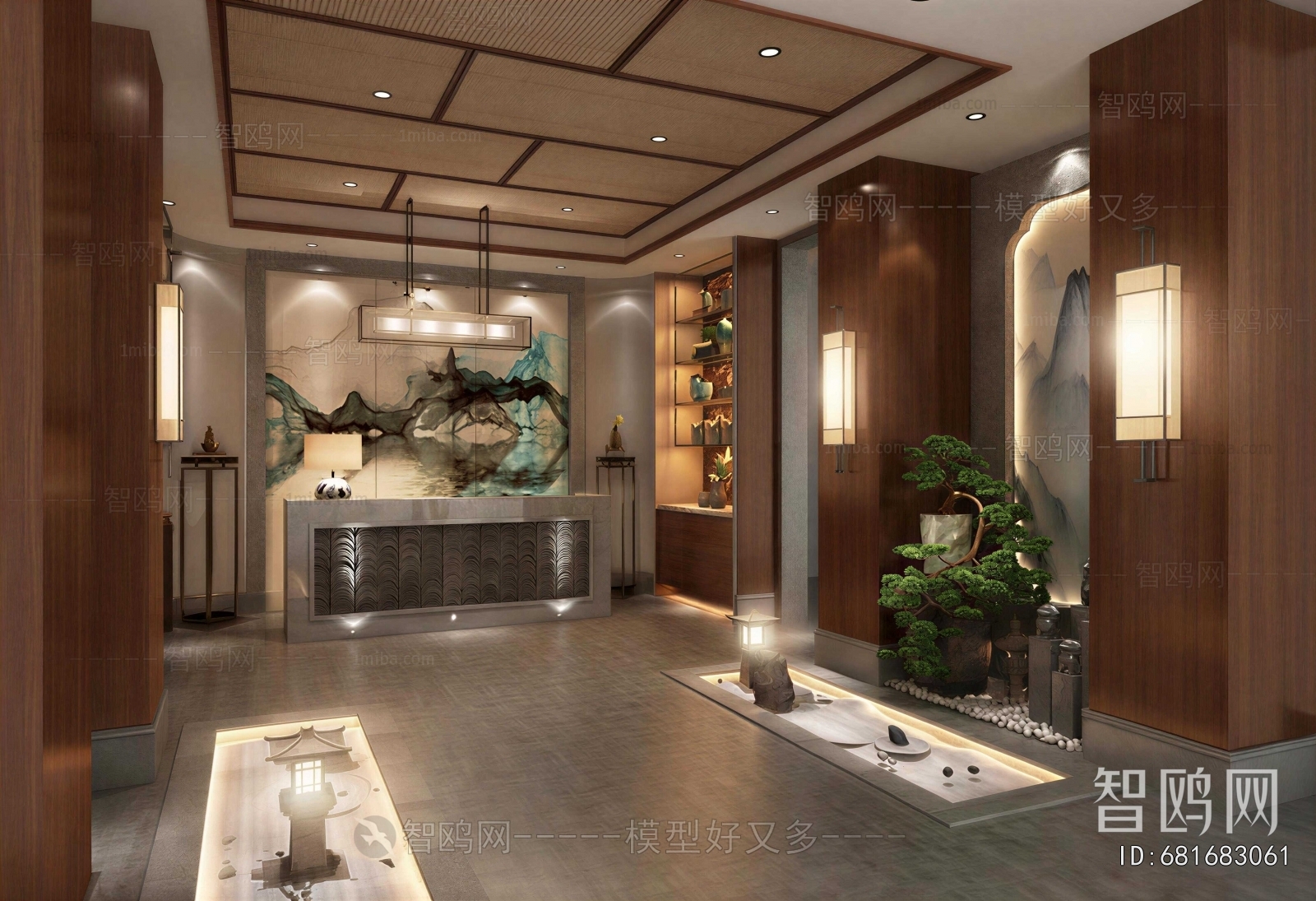 New Chinese Style Lobby Hall