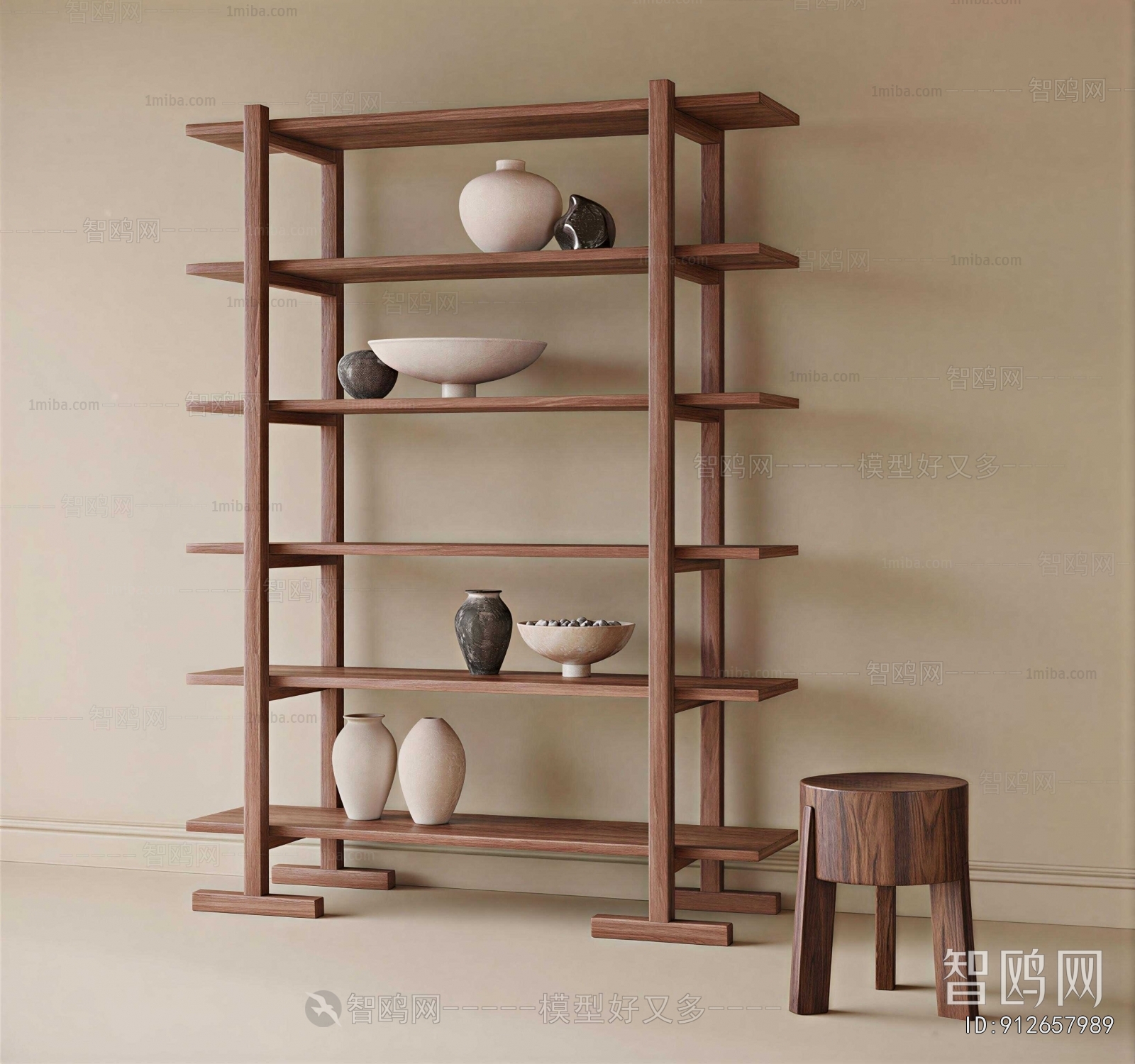 Wabi-sabi Style Shelving