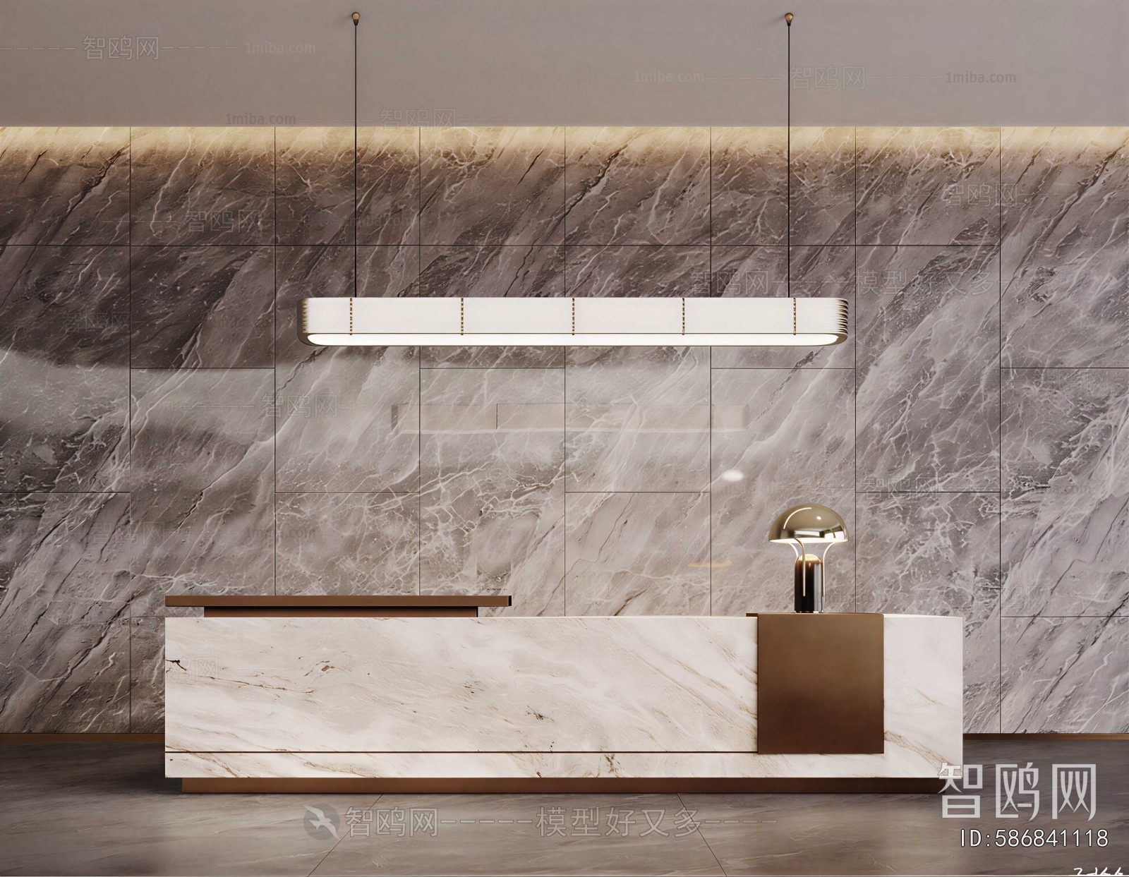 Modern Office Reception Desk
