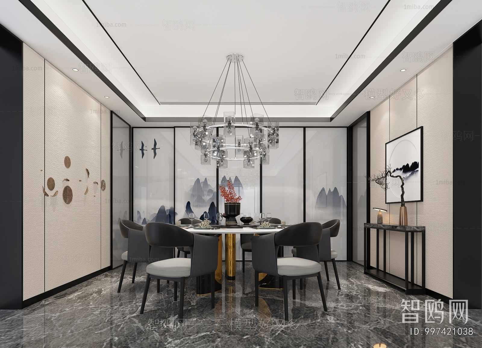 New Chinese Style Dining Room