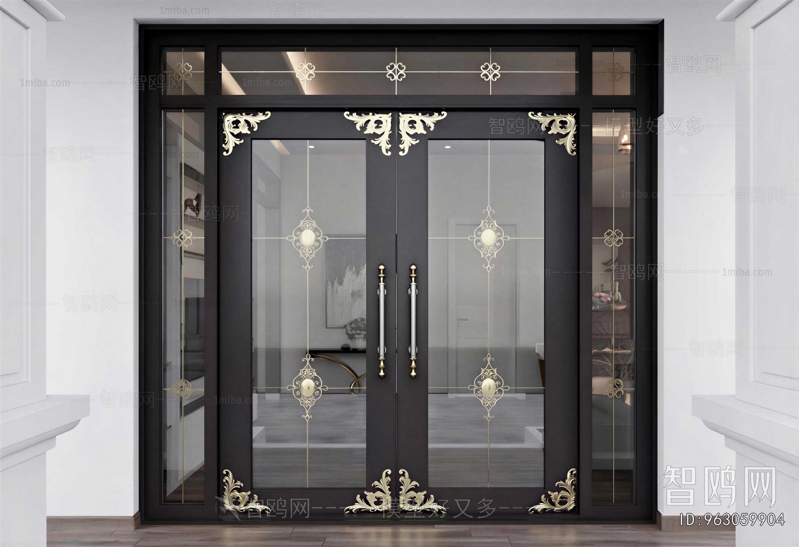 New Chinese Style Double Door
