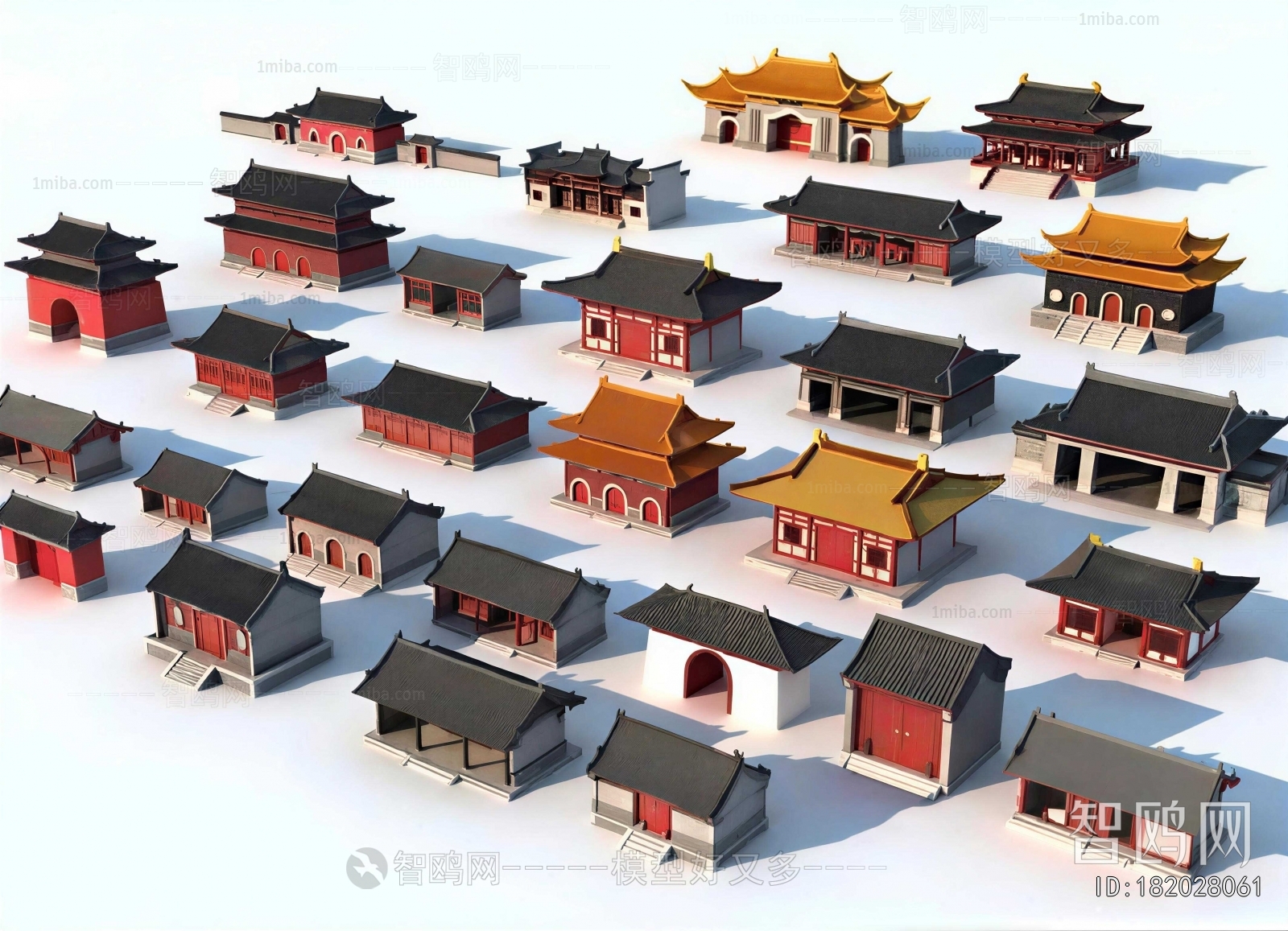 Chinese Style Ancient Architectural Buildings