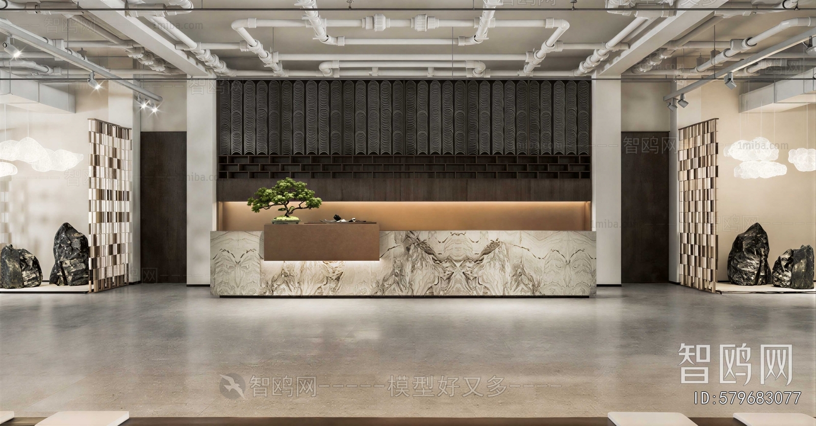 New Chinese Style Lobby Hall