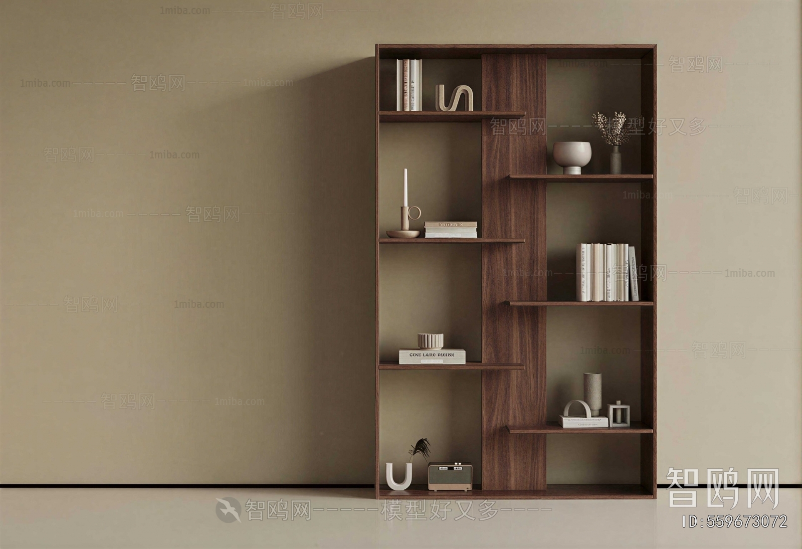 Wabi-sabi Style Bookshelf