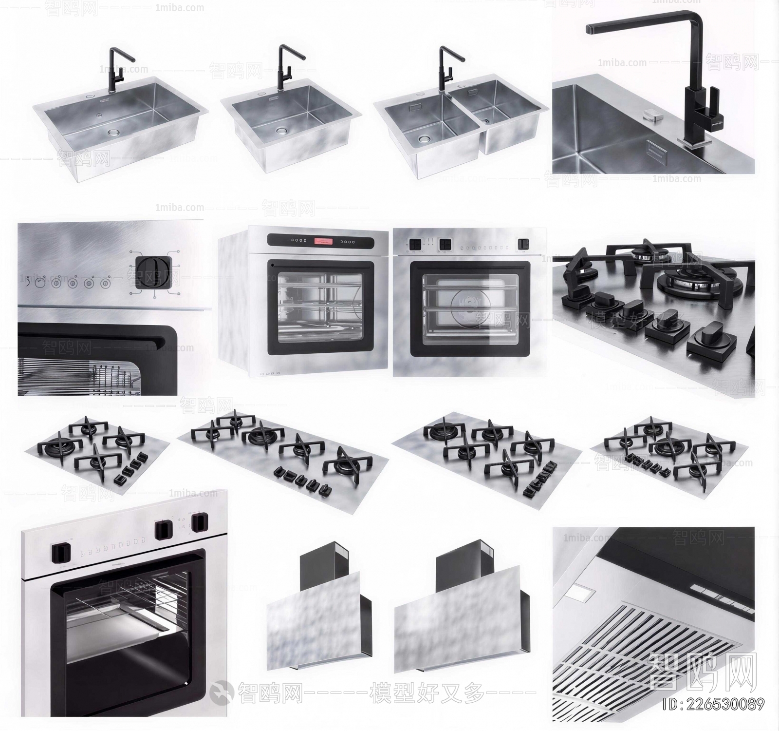 Modern Kitchen Electric Gas Range