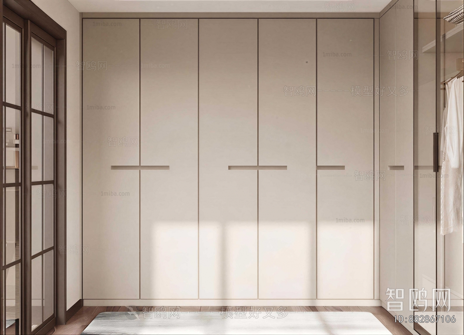 Modern Clothes Storage Area