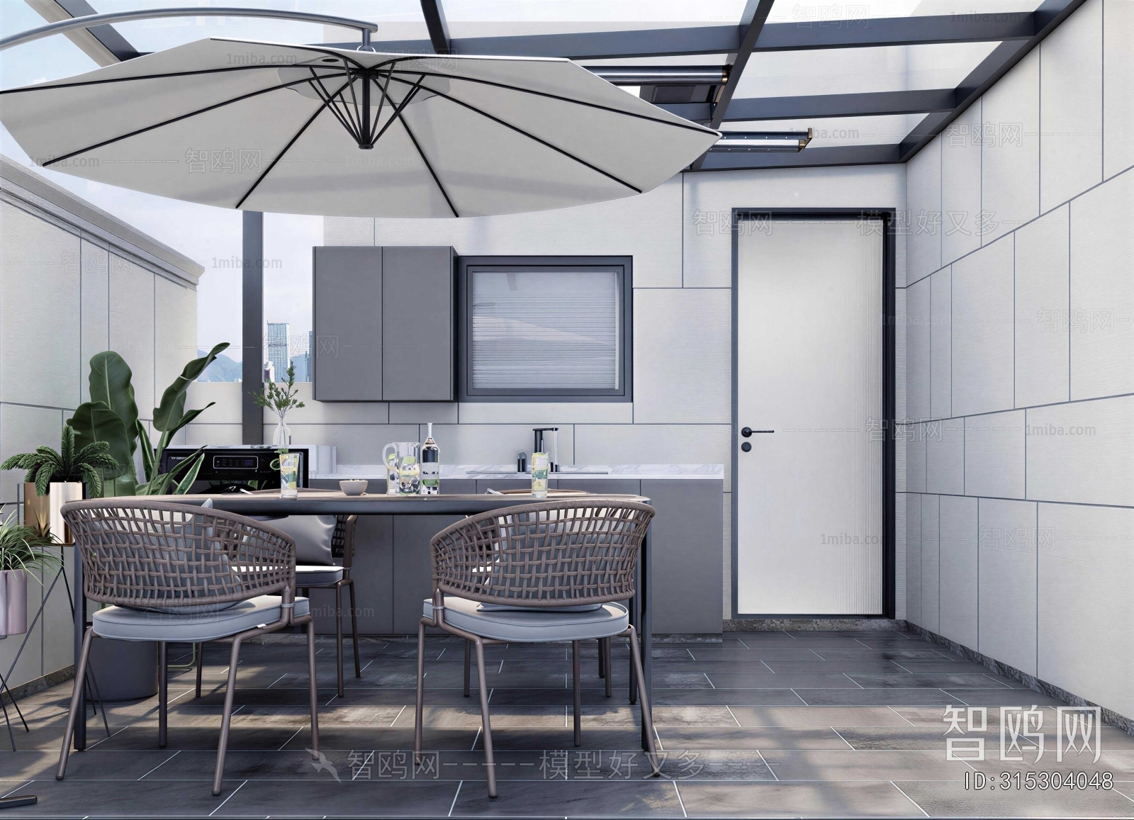 Modern Glass Sun Room