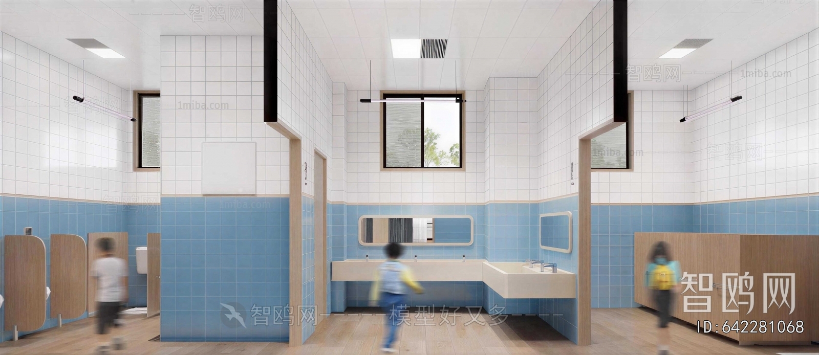Modern Children's Restroom
