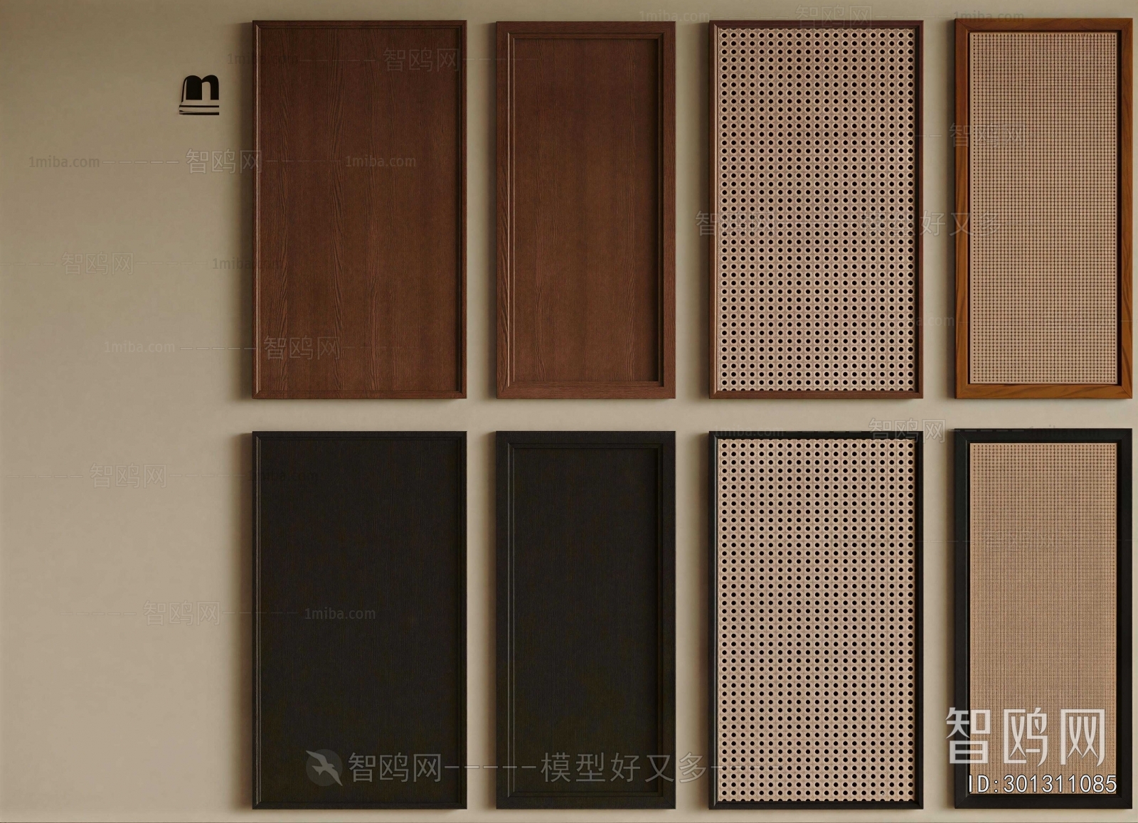 Wabi-sabi Style Door Panel