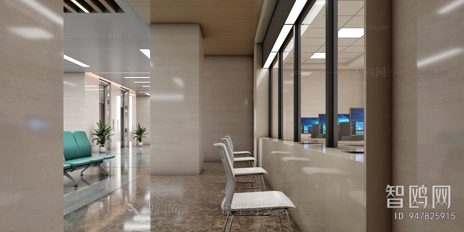 Modern Hospital Hall