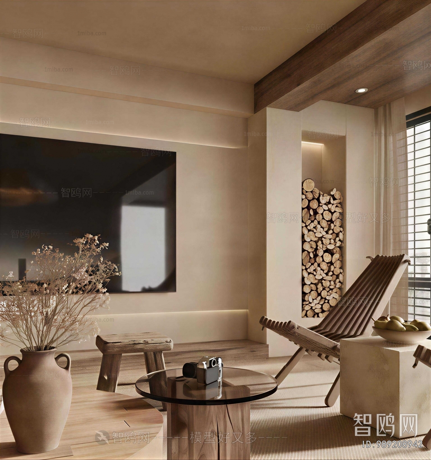Wabi-sabi Style A Living Room