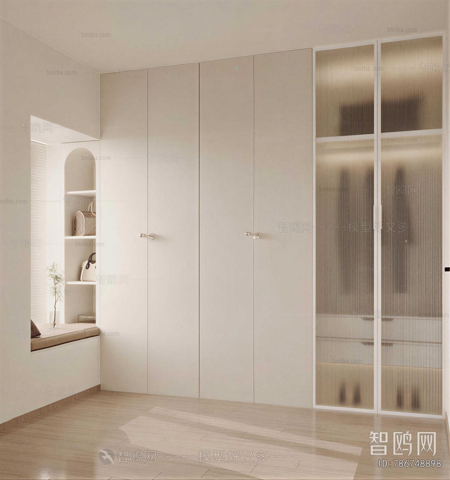Modern Clothes Storage Area