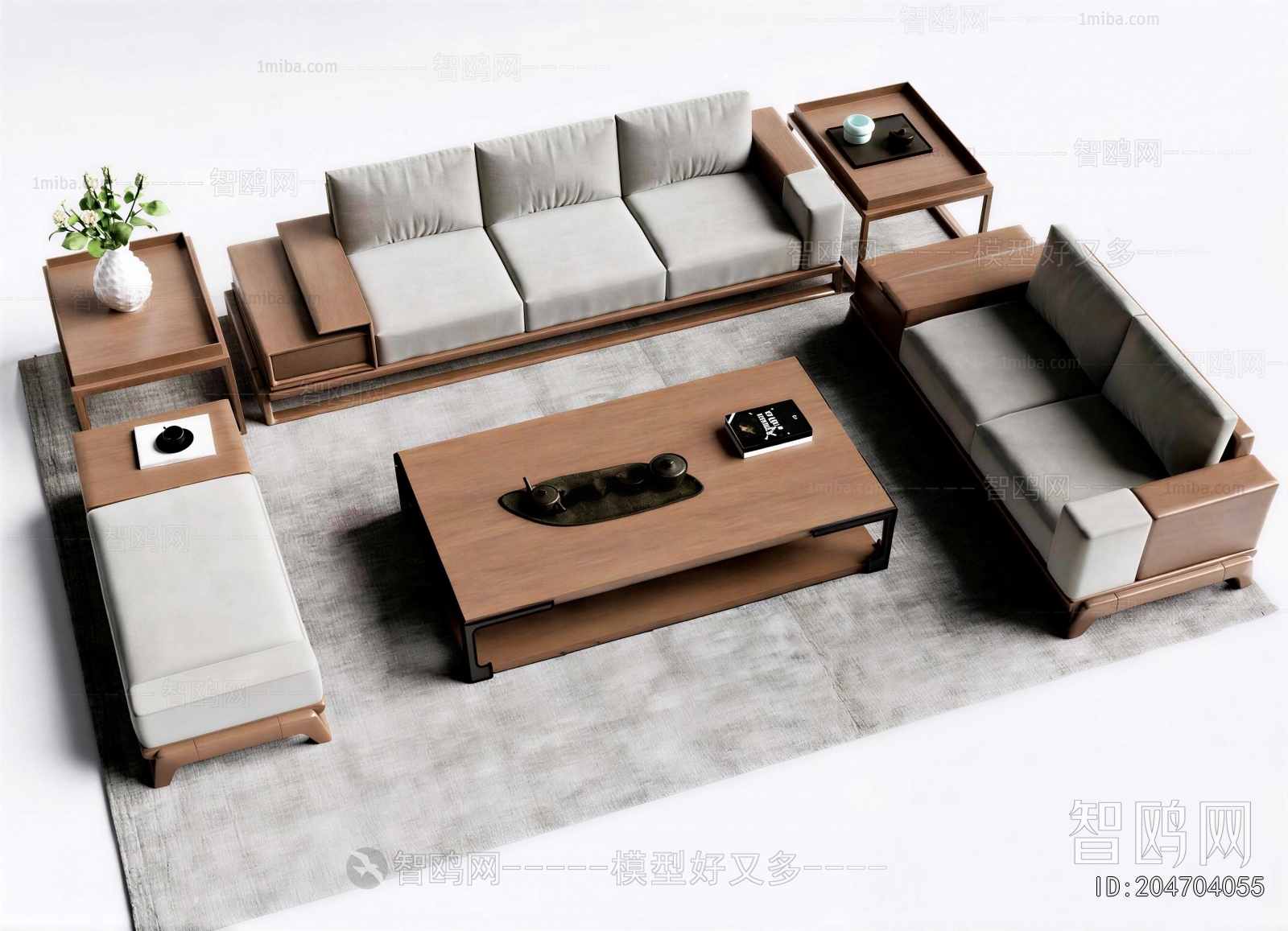 New Chinese Style Sofa Combination