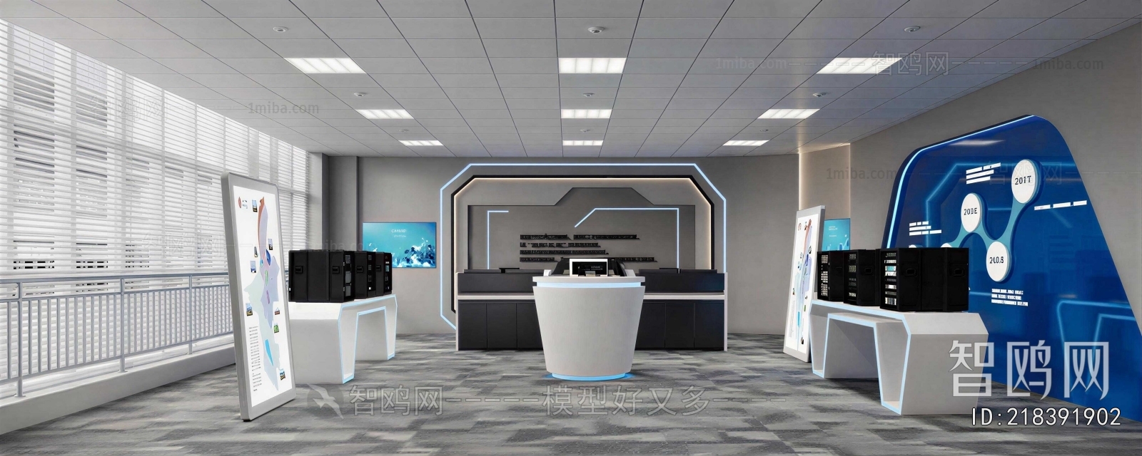 Modern Office Exhibition Hall