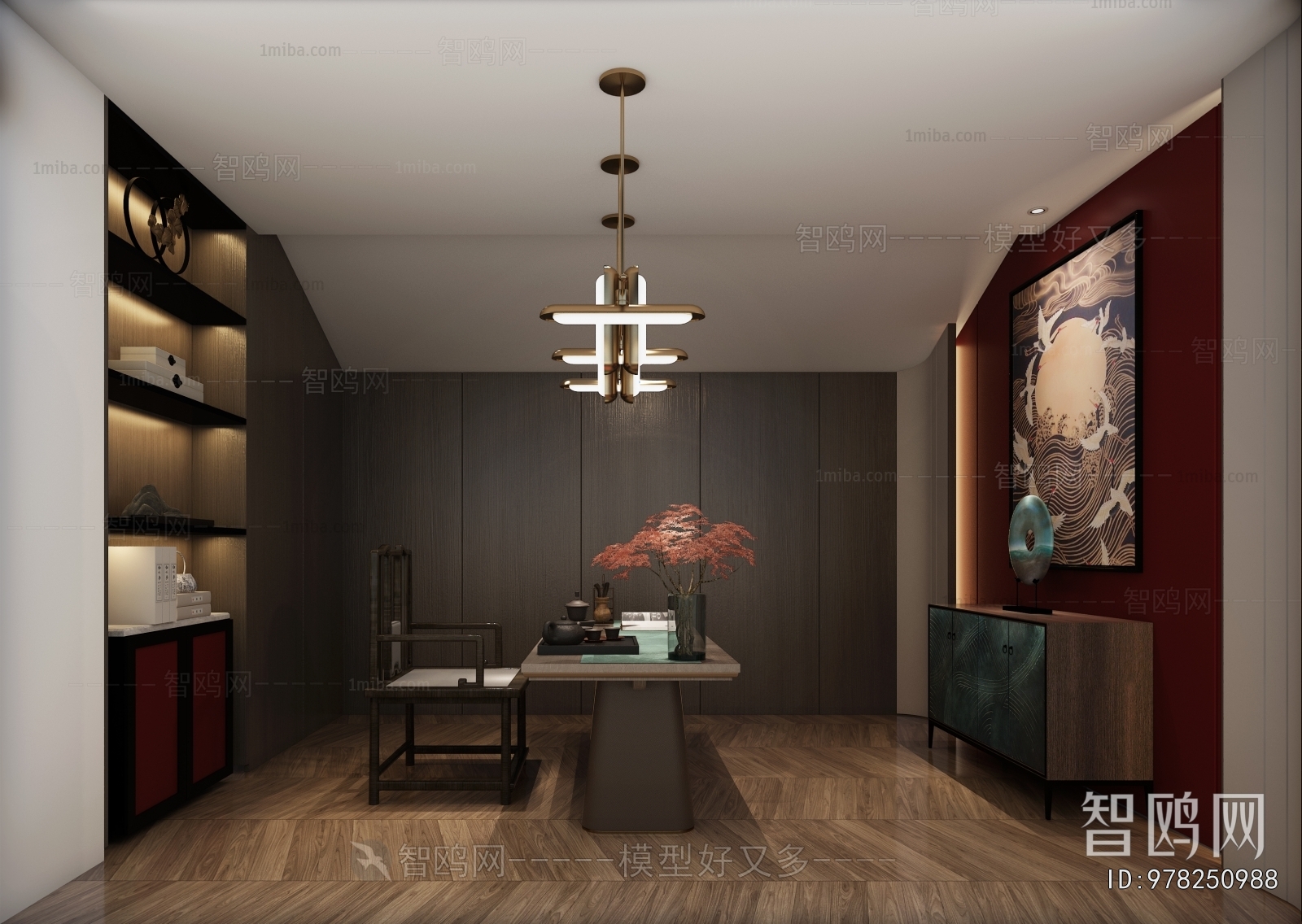 New Chinese Style Study Space