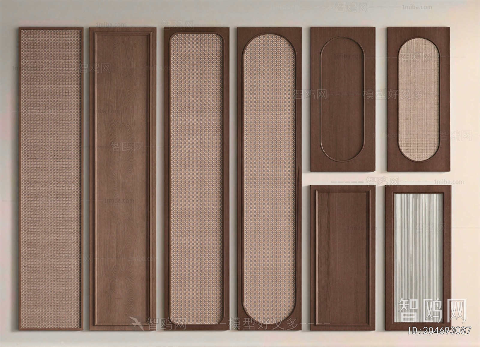 Wabi-sabi Style Door Panel
