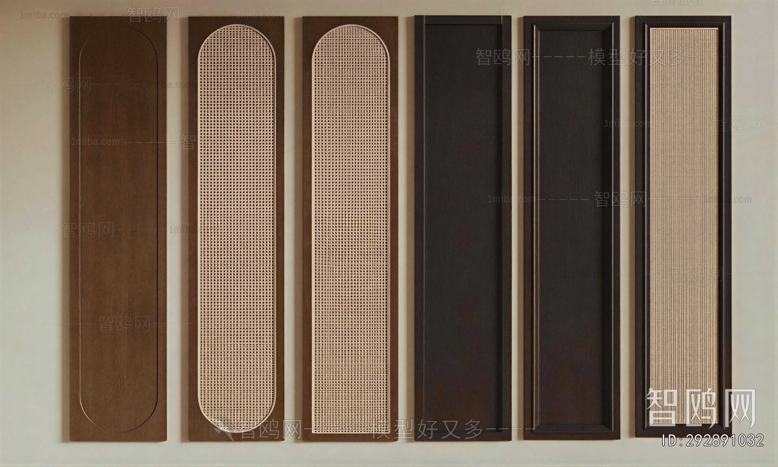 Wabi-sabi Style Door Panel