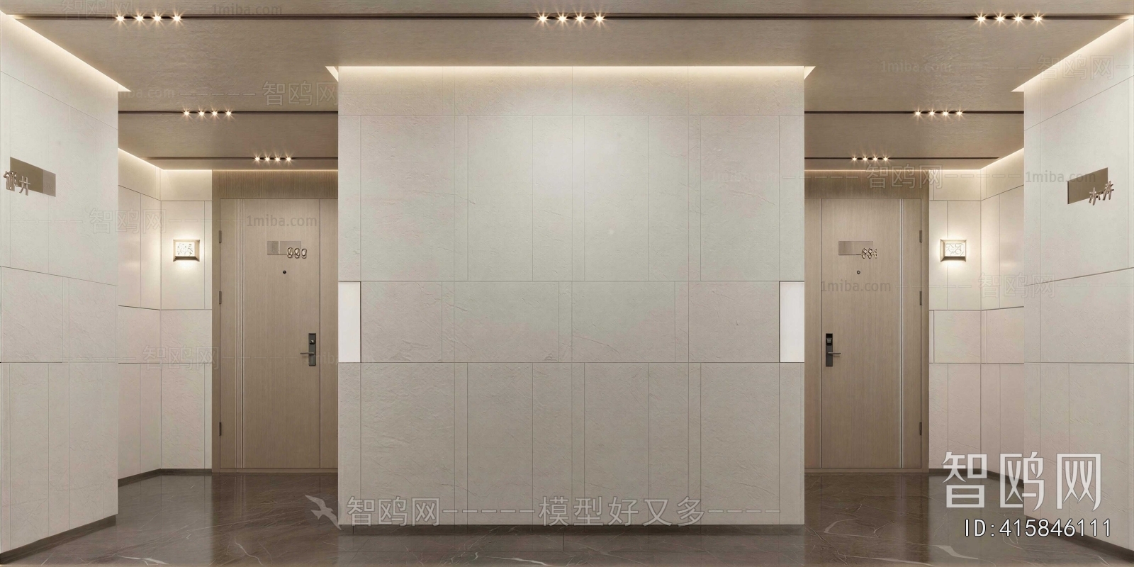 Modern Office Elevator Hall