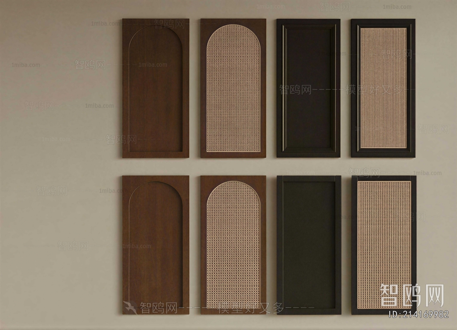 Wabi-sabi Style Door Panel