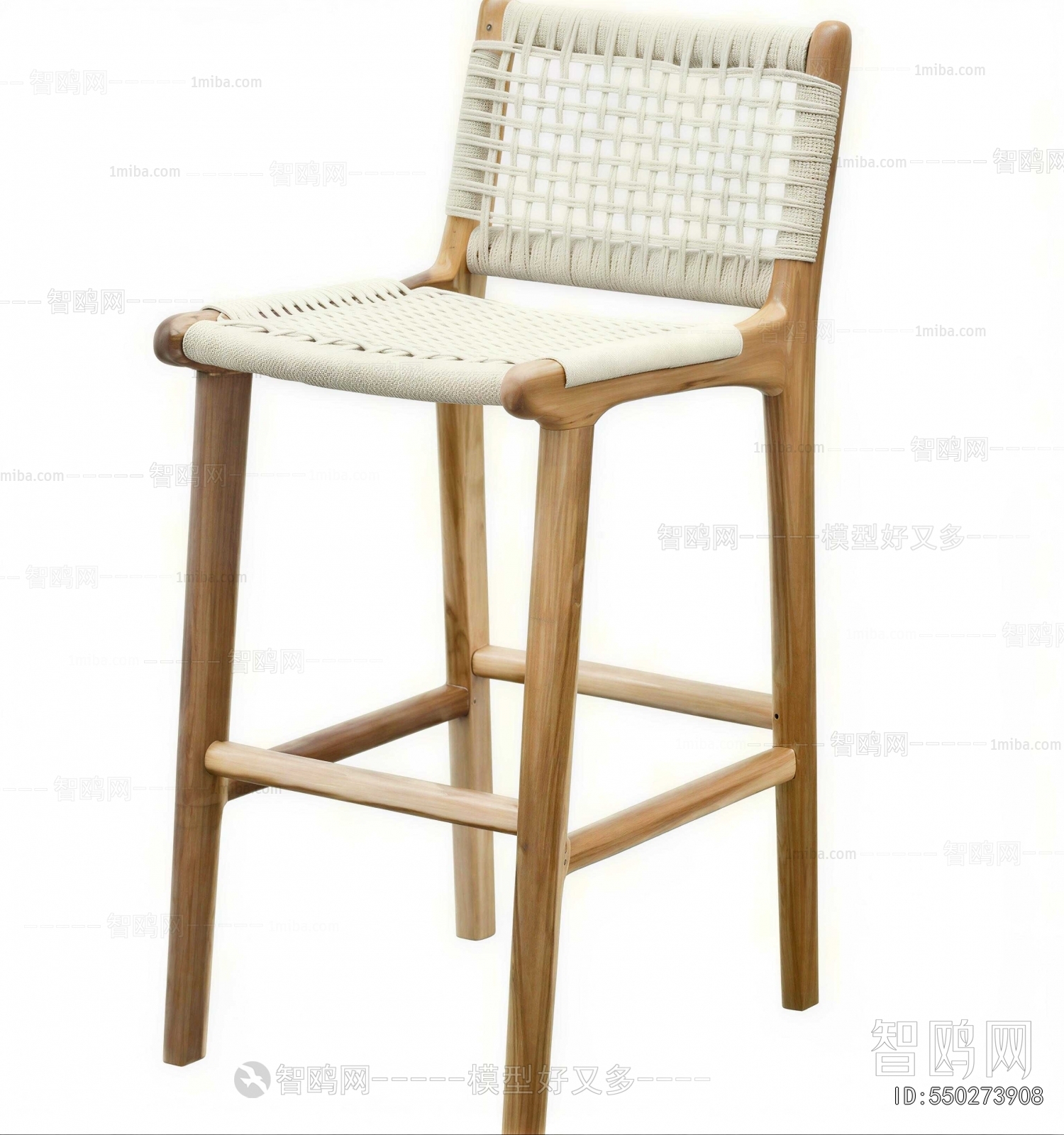 Wabi-sabi Style Bar Chair