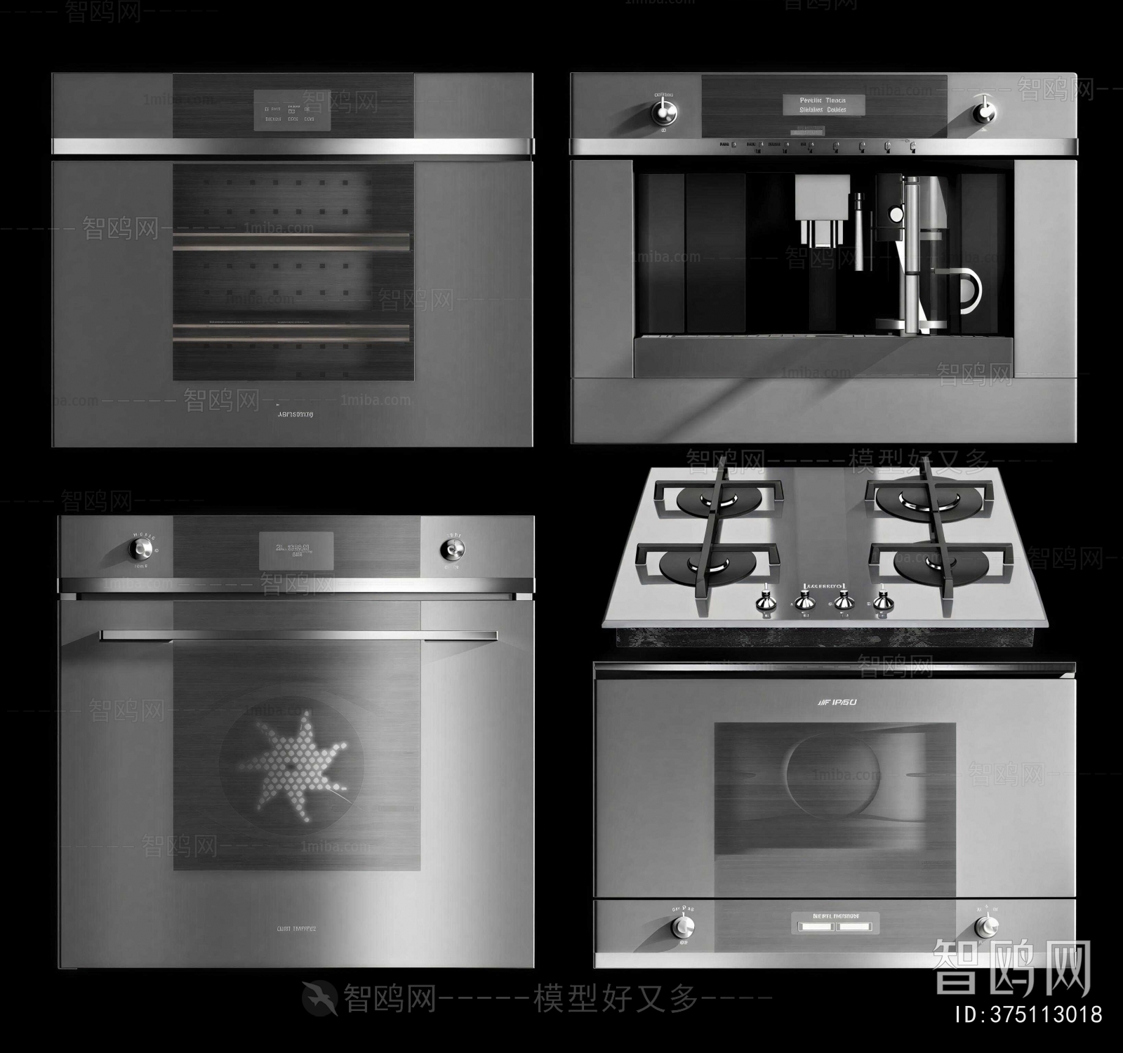 Modern Kitchen Electric Gas Range