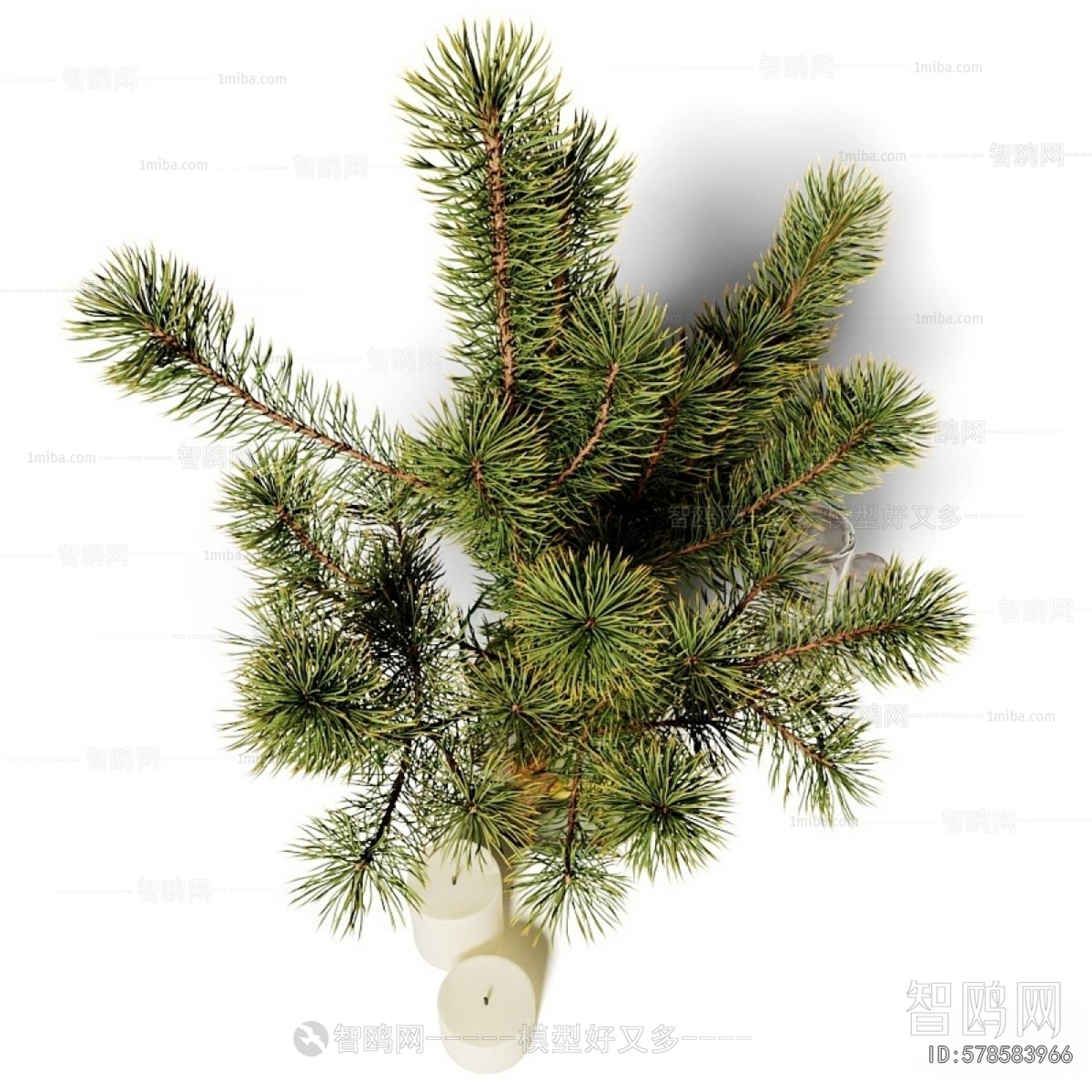Modern Aquatic Green Plant
