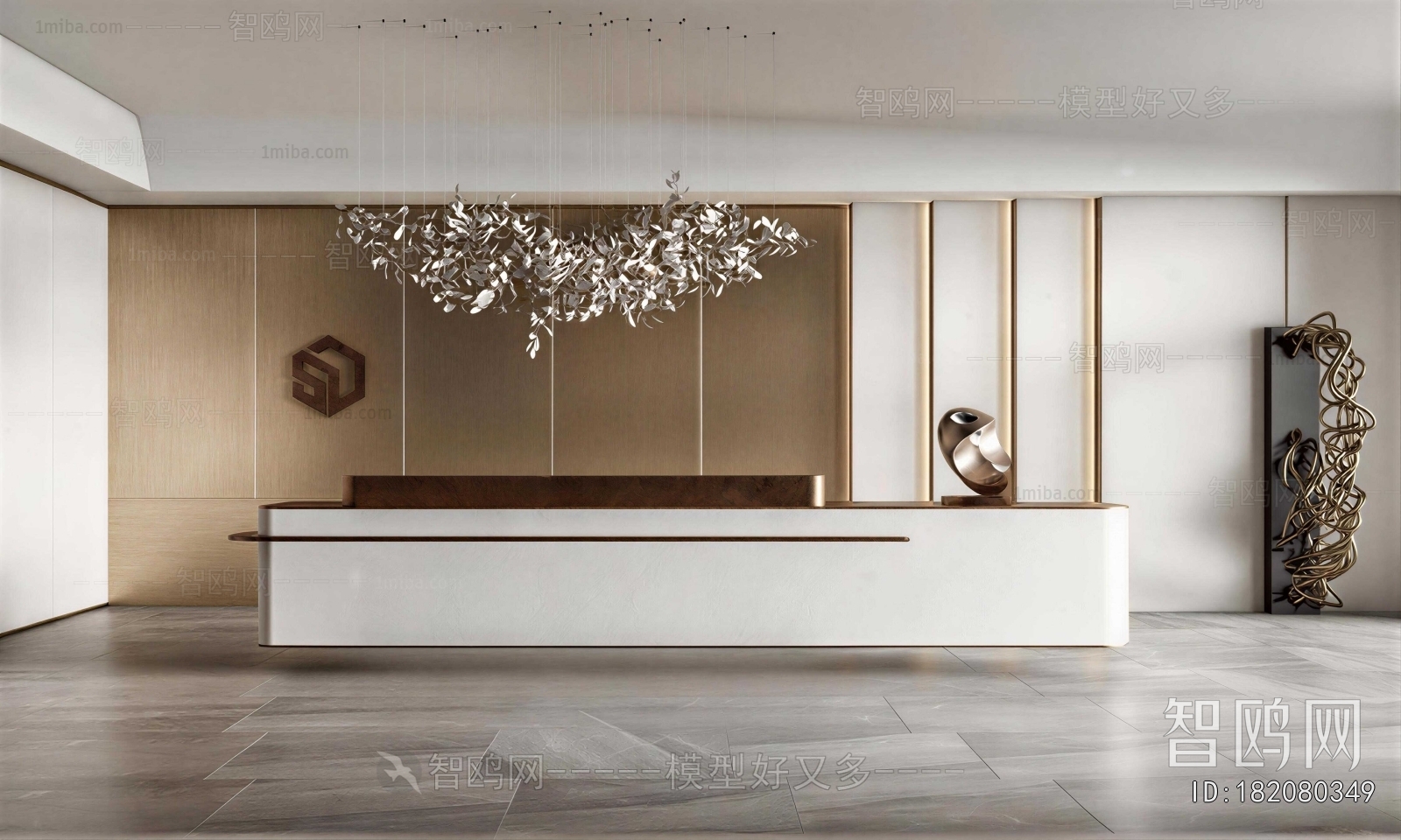 Modern Office Reception Desk