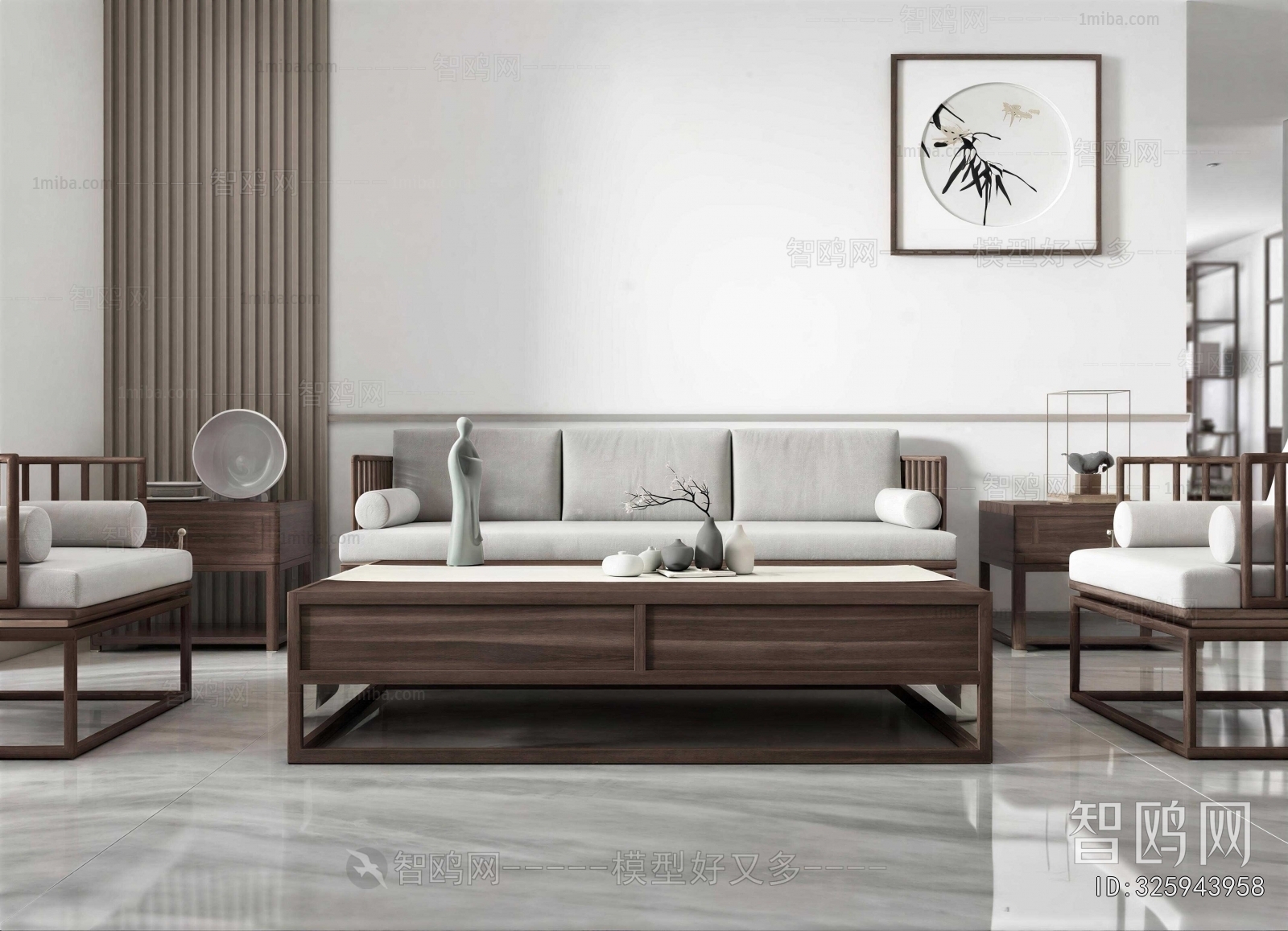 New Chinese Style Sofa Combination