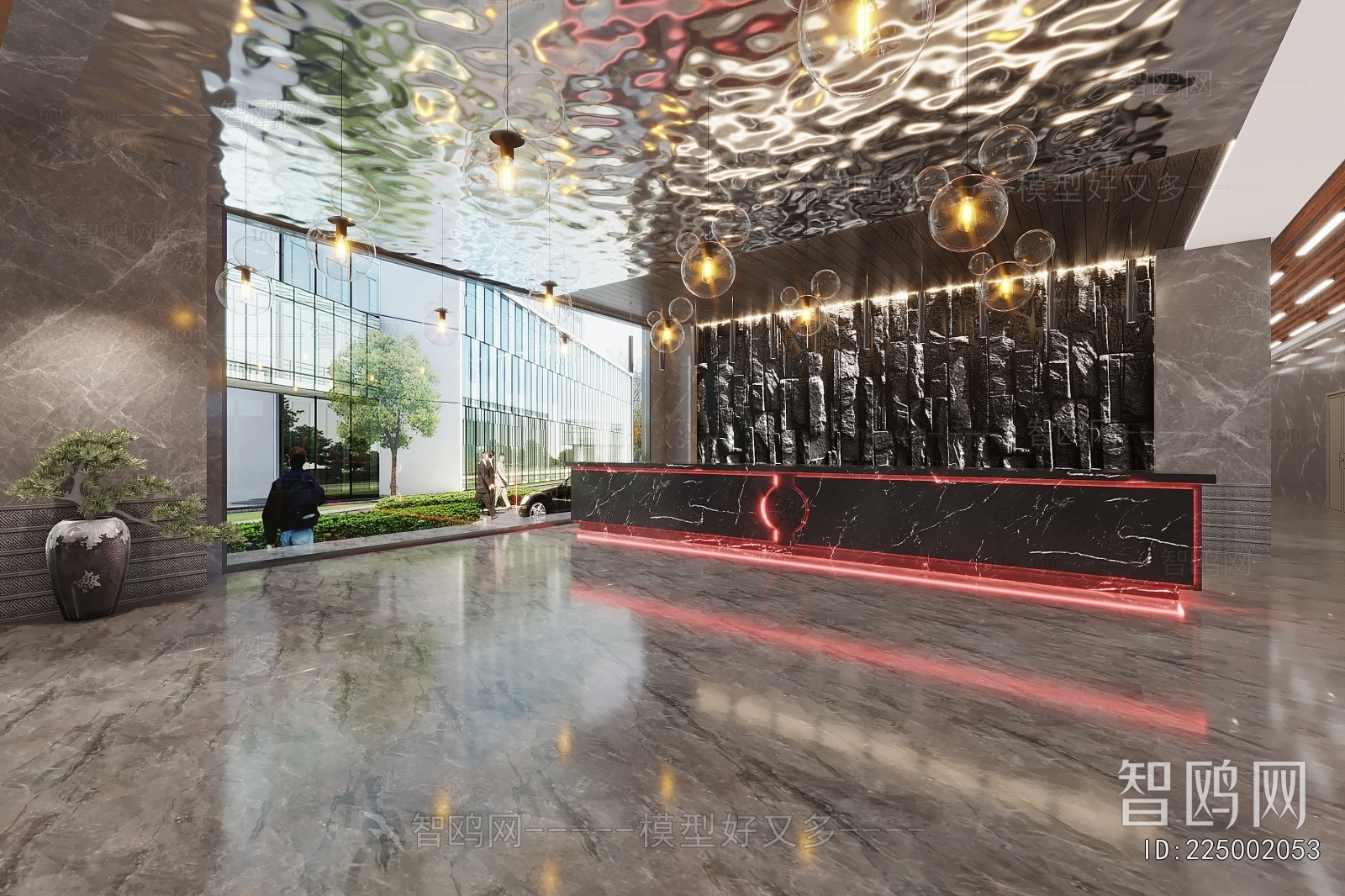 New Chinese Style Lobby Hall