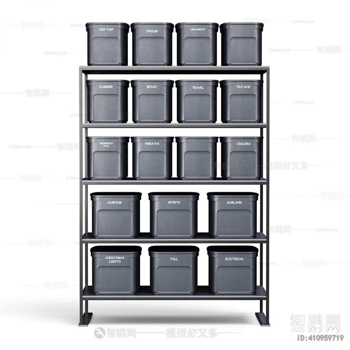 Modern Supermarket Shelf
